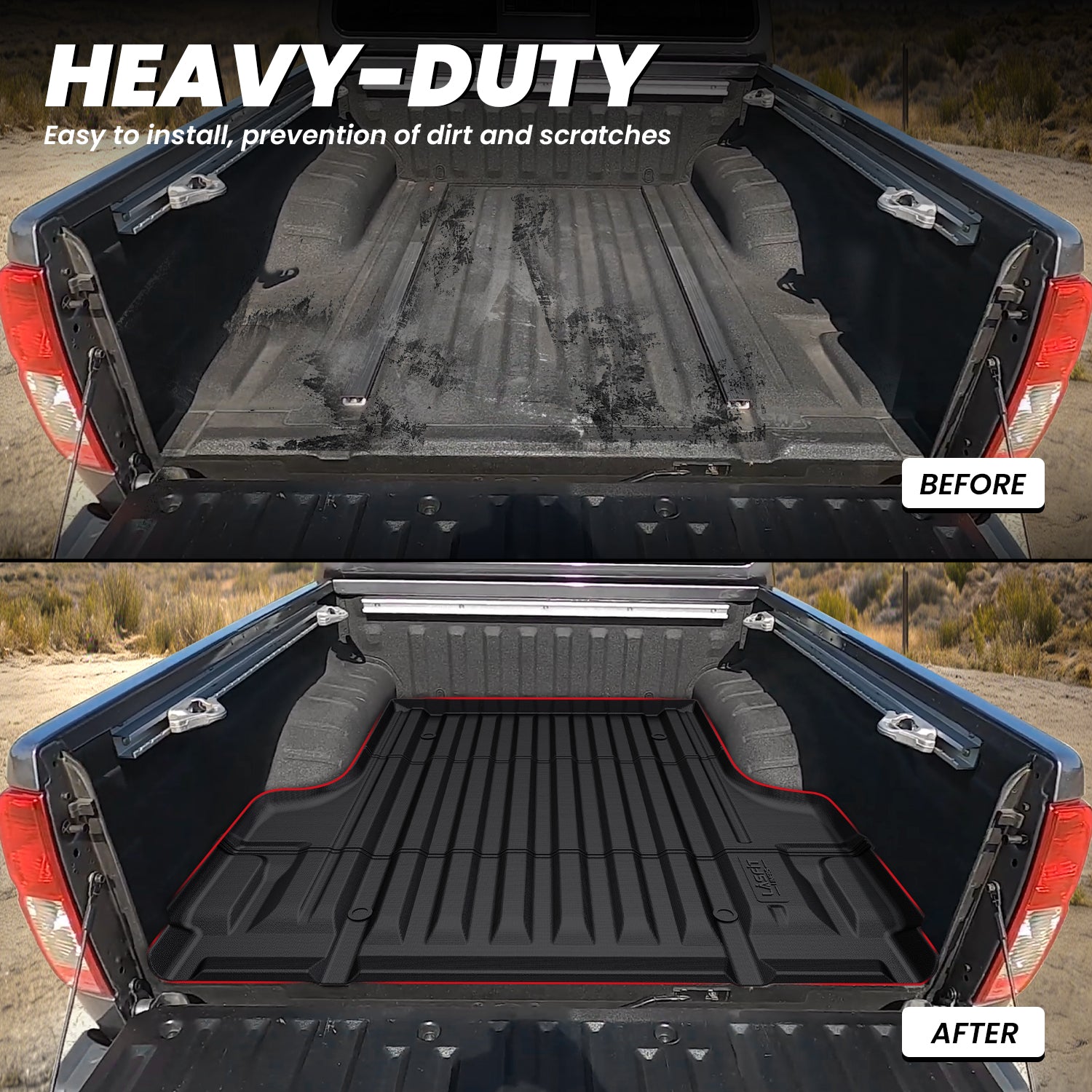 Fit for 2005-2021 Nissan Frontier 5FT Truck Bed Mat - Image 3
