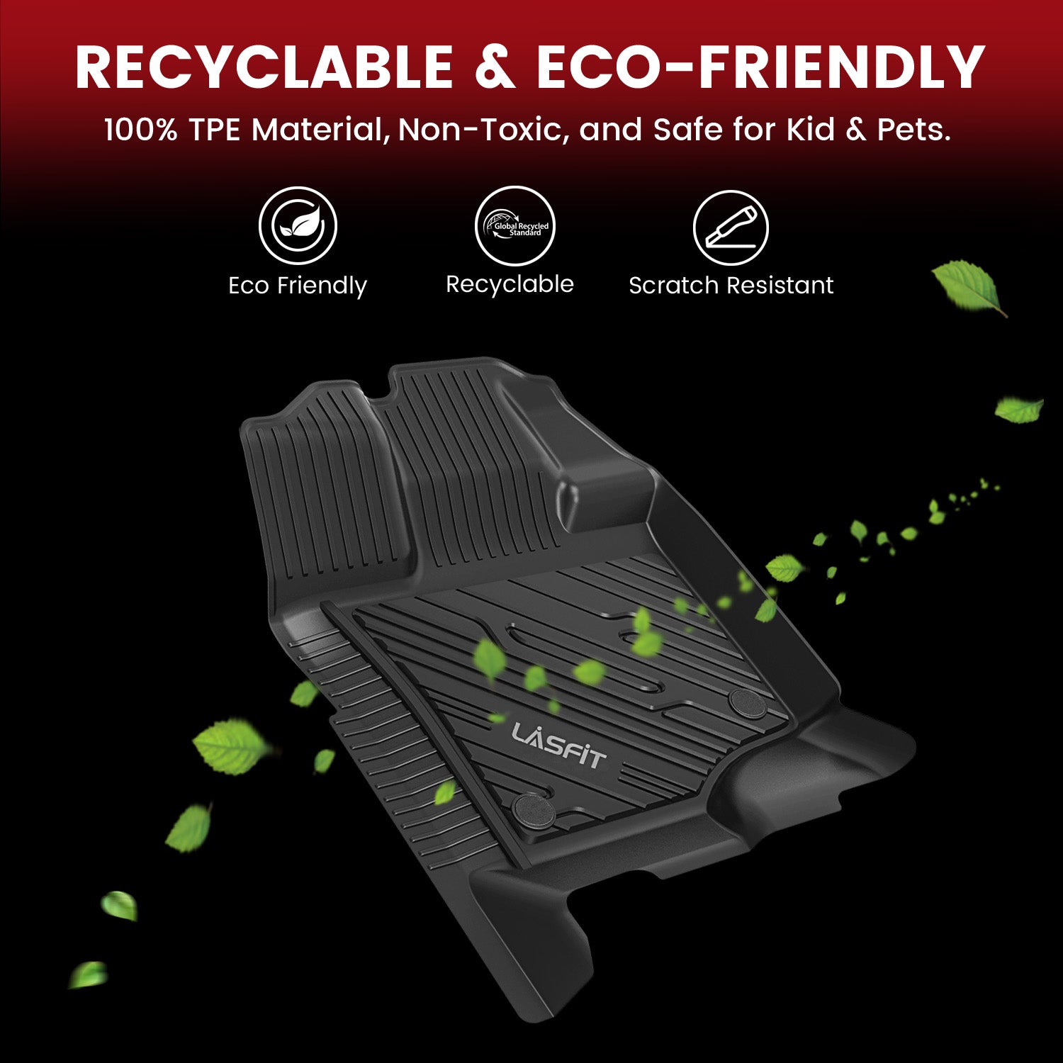 Fit for 2015-2026 Ford F-150 1st Row Floor Mats, Fit Carpet Floor Only - Image 5