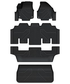 Fit for 2017-2026 Chrysler Pacifica Floor Mats & Cargo Mat, Only Fit 7-Passenger Gasoline with Bucket Seating