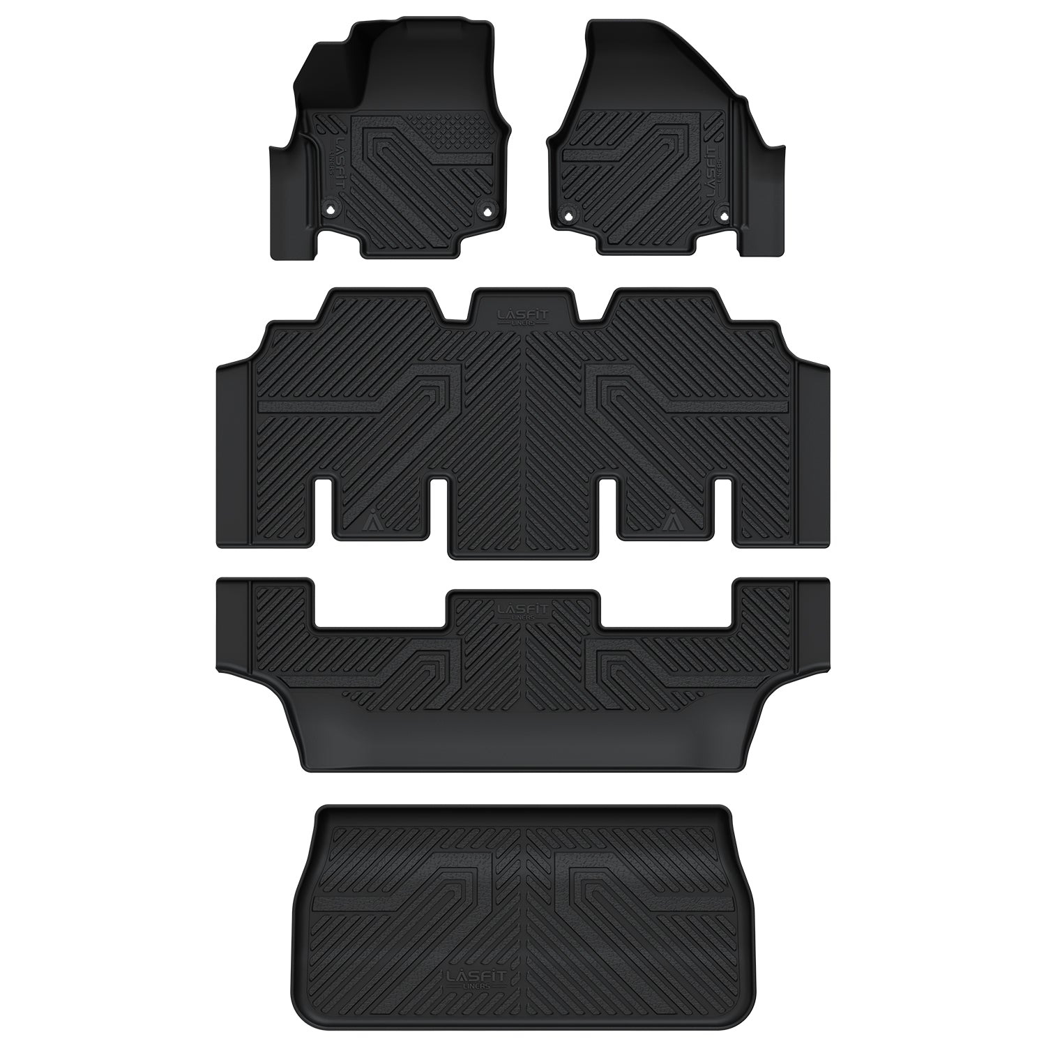 Fit for 2017-2026 Chrysler Pacifica Floor Mats & Cargo Mat, Only Fit 7-Passenger Gasoline with Bucket Seating