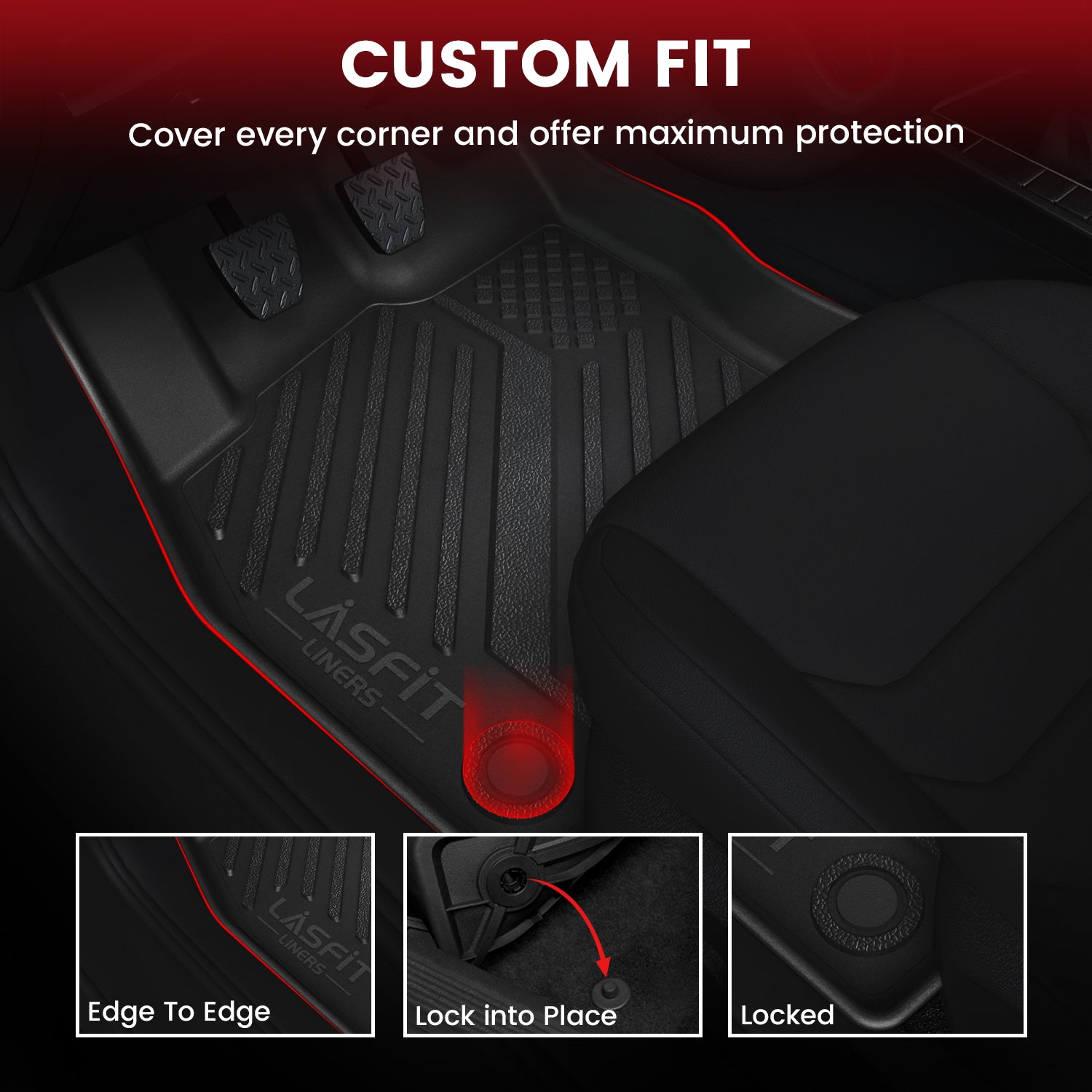 Fit for 2019-2026 Volkswagen Jetta / Volkswagen Jetta GLI Floor Mats & Cargo Mat - Image 3