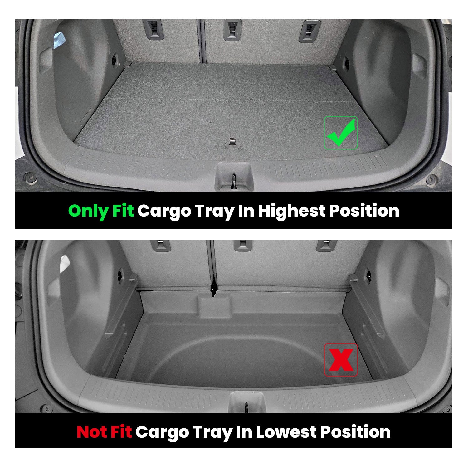 Fit for 2022-2023 Chevrolet Bolt EUV All-weather Floor Mats & Cargo Mat(Fit Upper Position Only) - Image 2