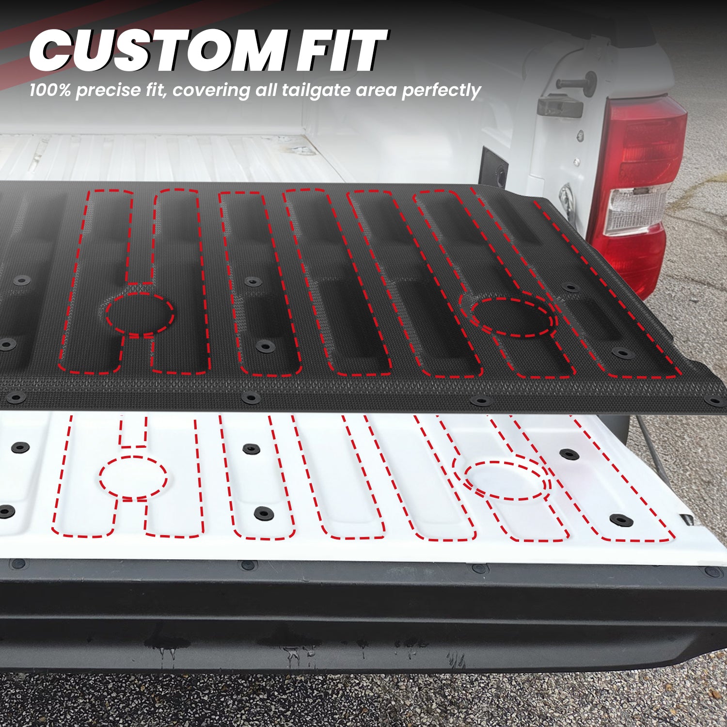 Fit for 2022-2026 Ford Maverick 4.5FT(54.4" ) Heavy Duty Truck Bed Mat or Tailgate Mat - Image 2