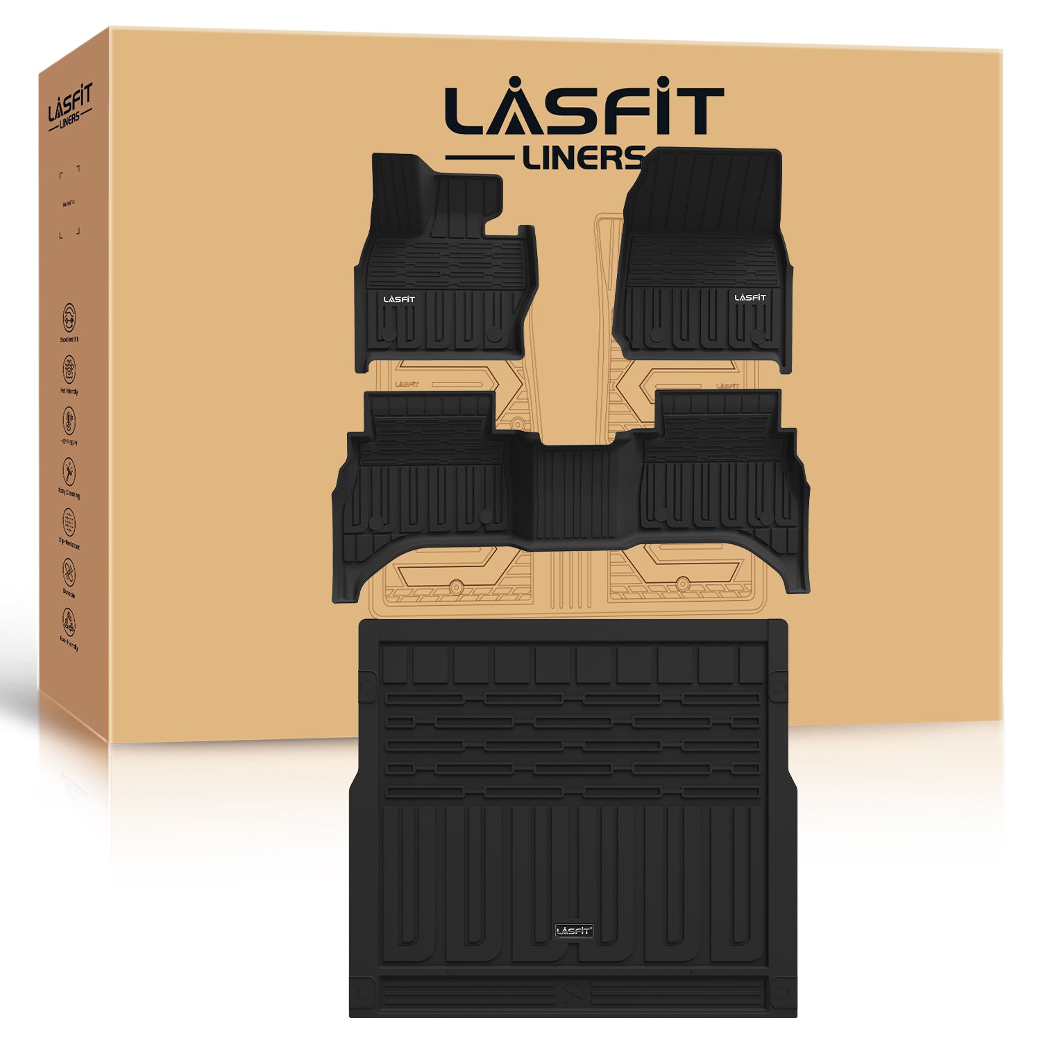 Fit for 2023-2025 Land Rover Range Rover Sport Floor Mats & Cargo Mat - Image 5