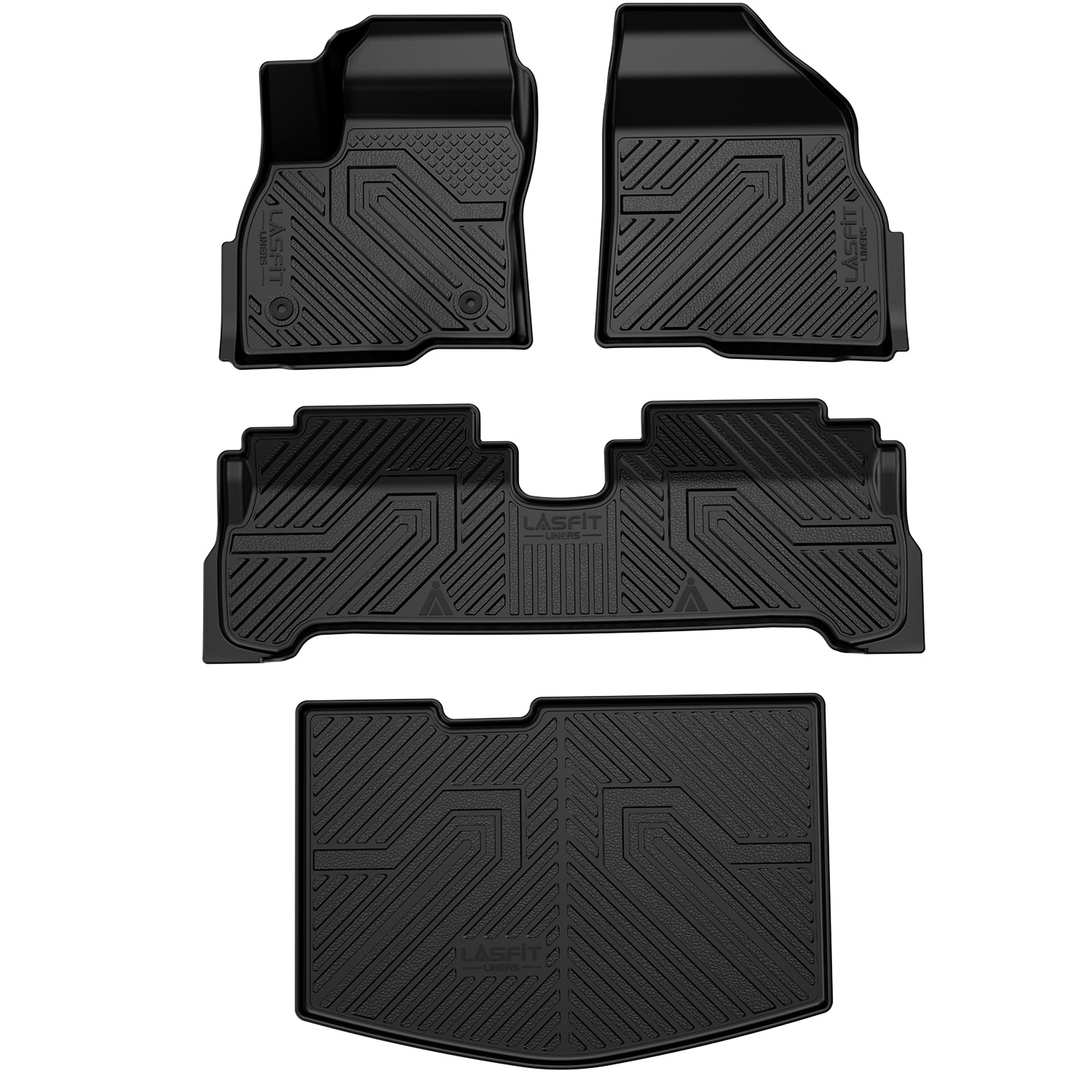 Fit for 2017-2023 Chevrolet Bolt EV Floor Mats & Cargo Mat (Placed Below the False Cargo Floor)