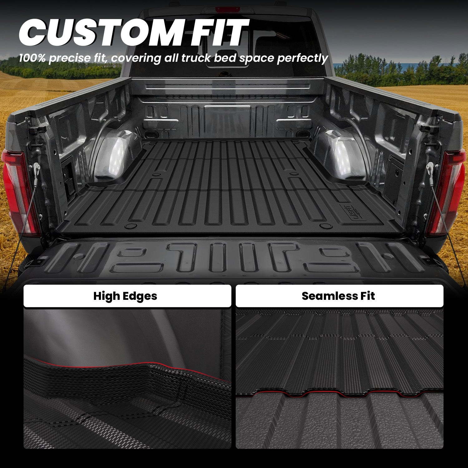 Fit for 2024-2026 Ford F-150 & Ford F-150 Lightning Truck Bed Mat or Tailgate Mat, Not Fit Drop-in liners - Image 2