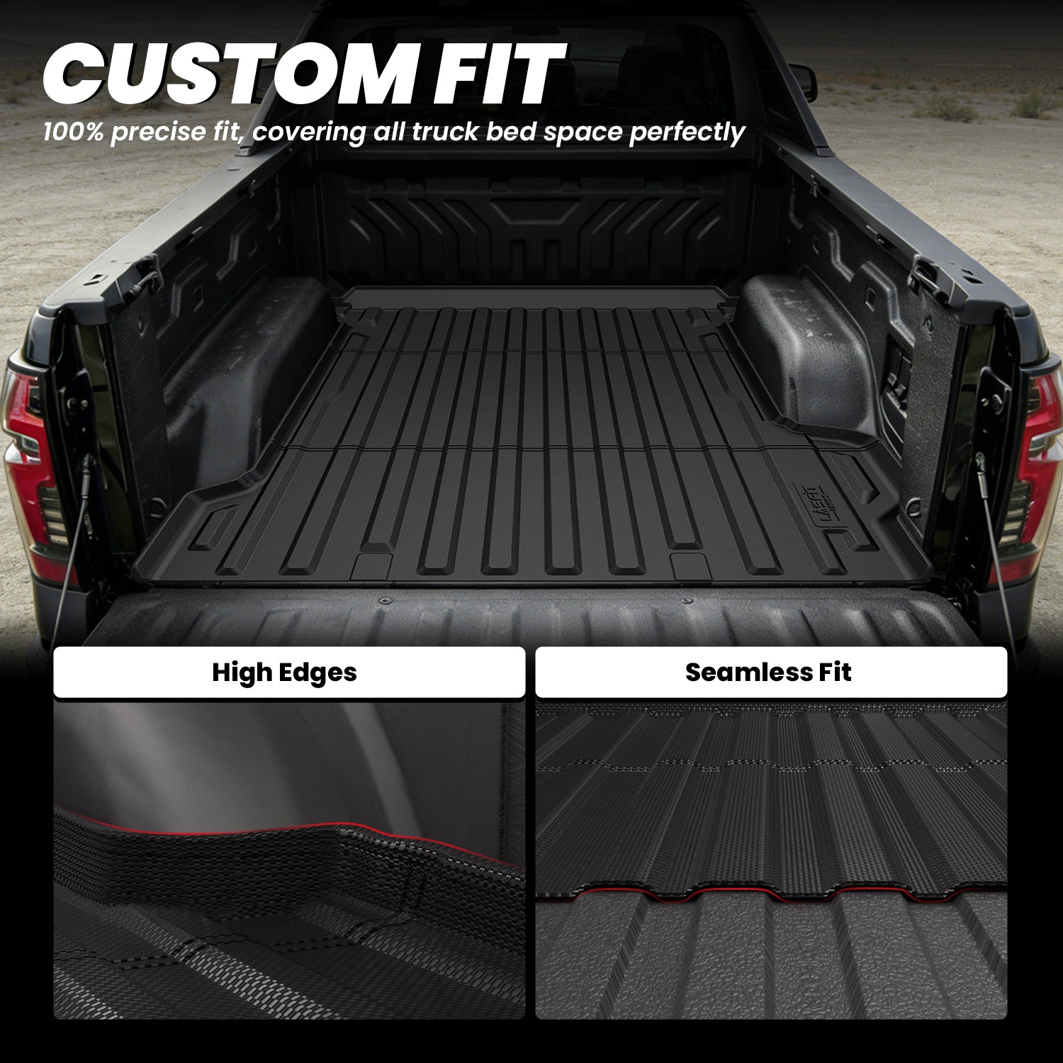 Fit for 2024-2026 GMC Sierra EV 5.9FT Bed Mat, Fit With Multi-Flex Midgate Only - Image 3