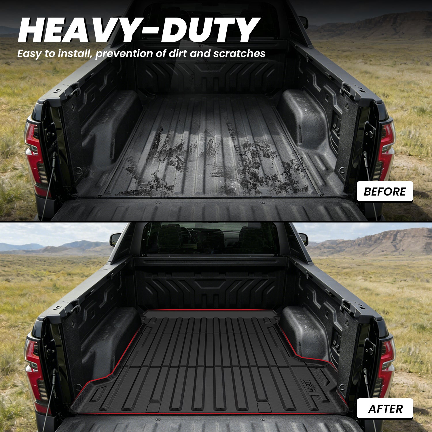 Fit for 2024-2026 GMC Sierra EV 5.9FT Bed Mat, Fit With Multi-Flex Midgate Only - Image 5