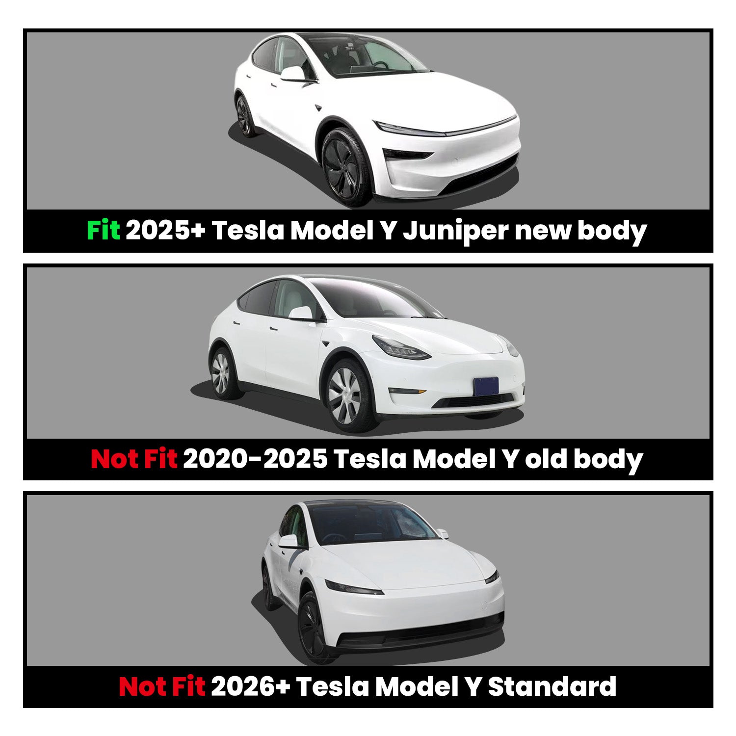 Fit for 2026 Tesla Model Y Floor Mats or Cargo or Frunk Liner or Trunk Well or Seatback Mats - Image 2
