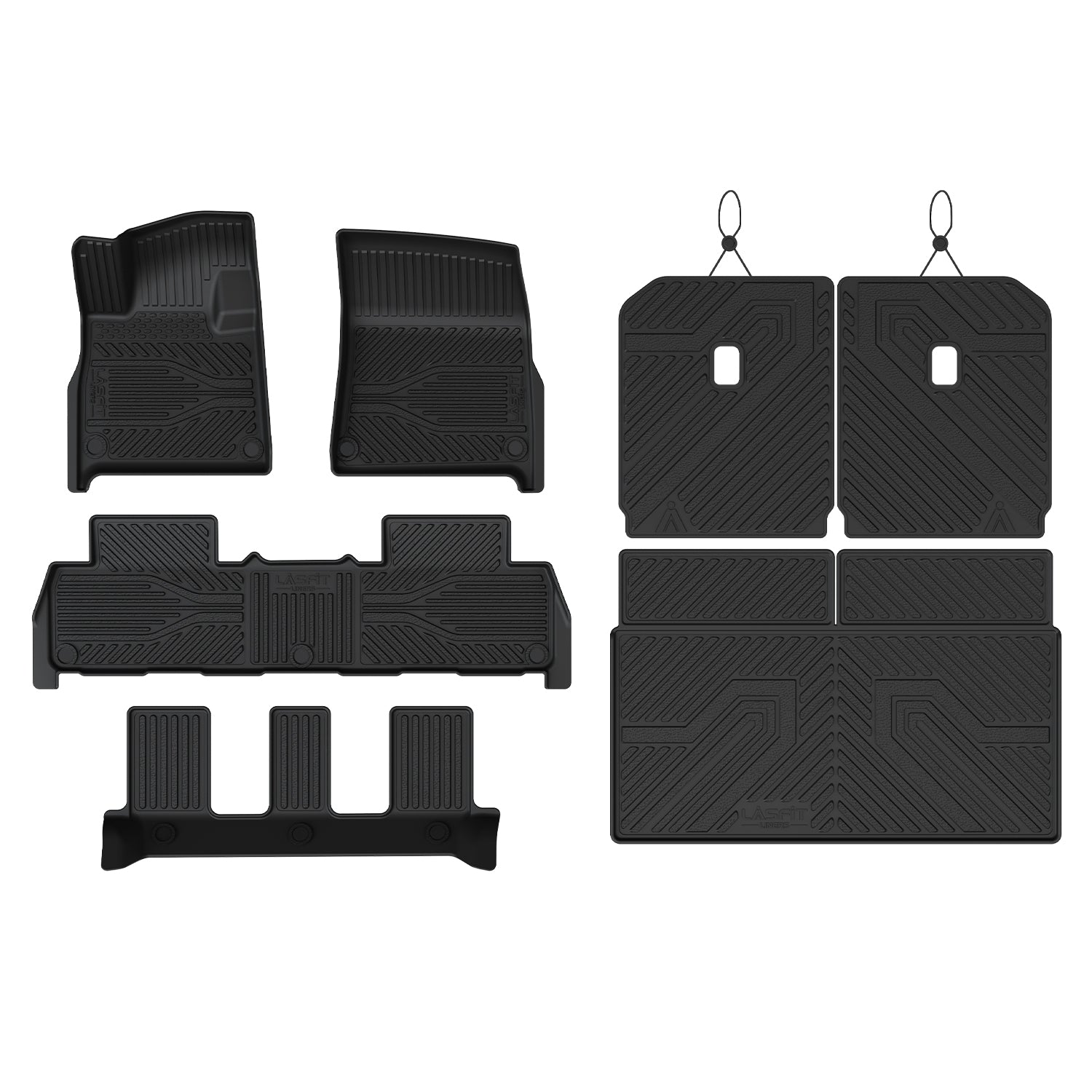 Fit for 2025 Rivian R1S Floor Mats & Cargo & Seatback Mat