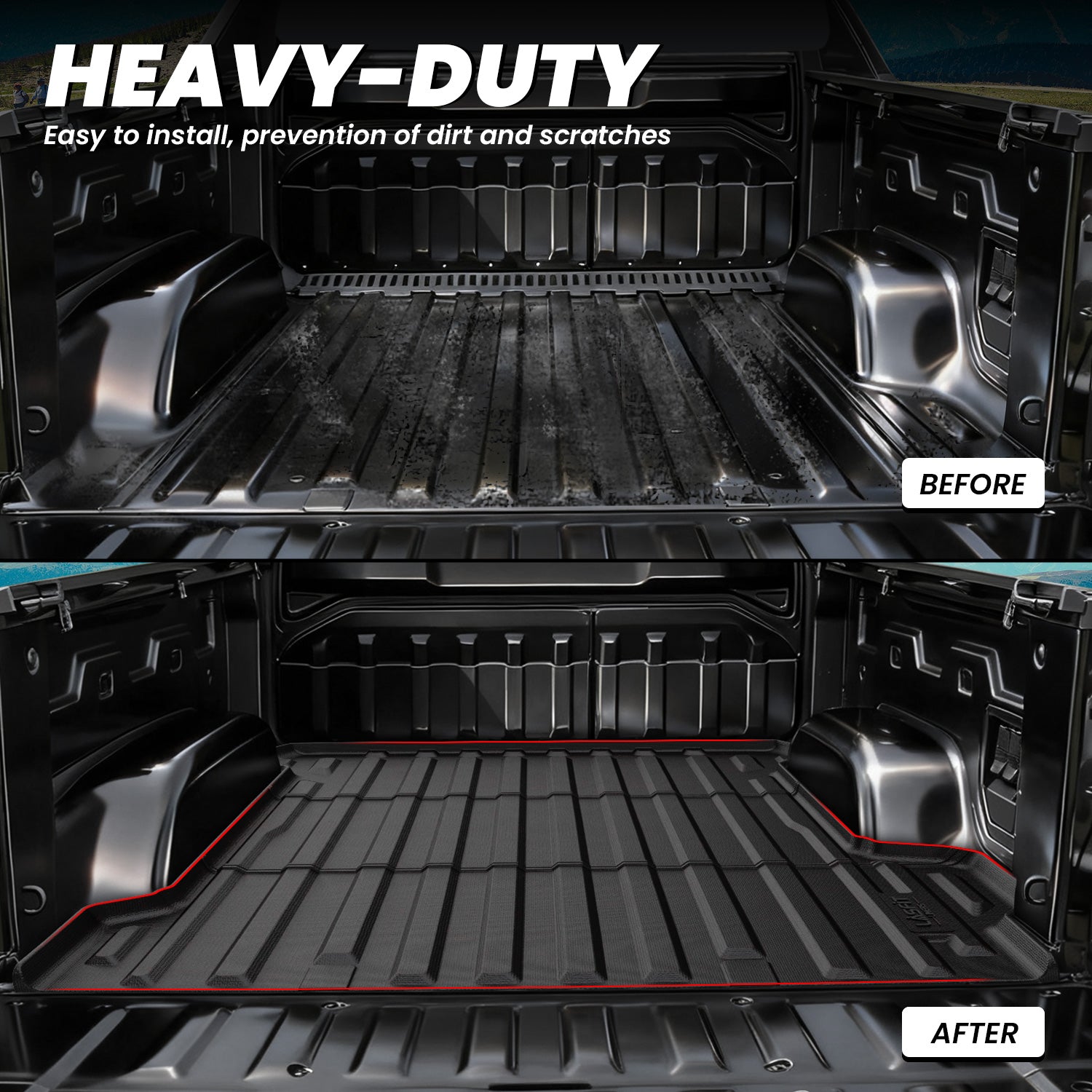 Fit for 2024-2026 Chevrolet Silverado EV 5.9FT Bed Mat, Not Fit Multi-Flex Midgate - Image 5