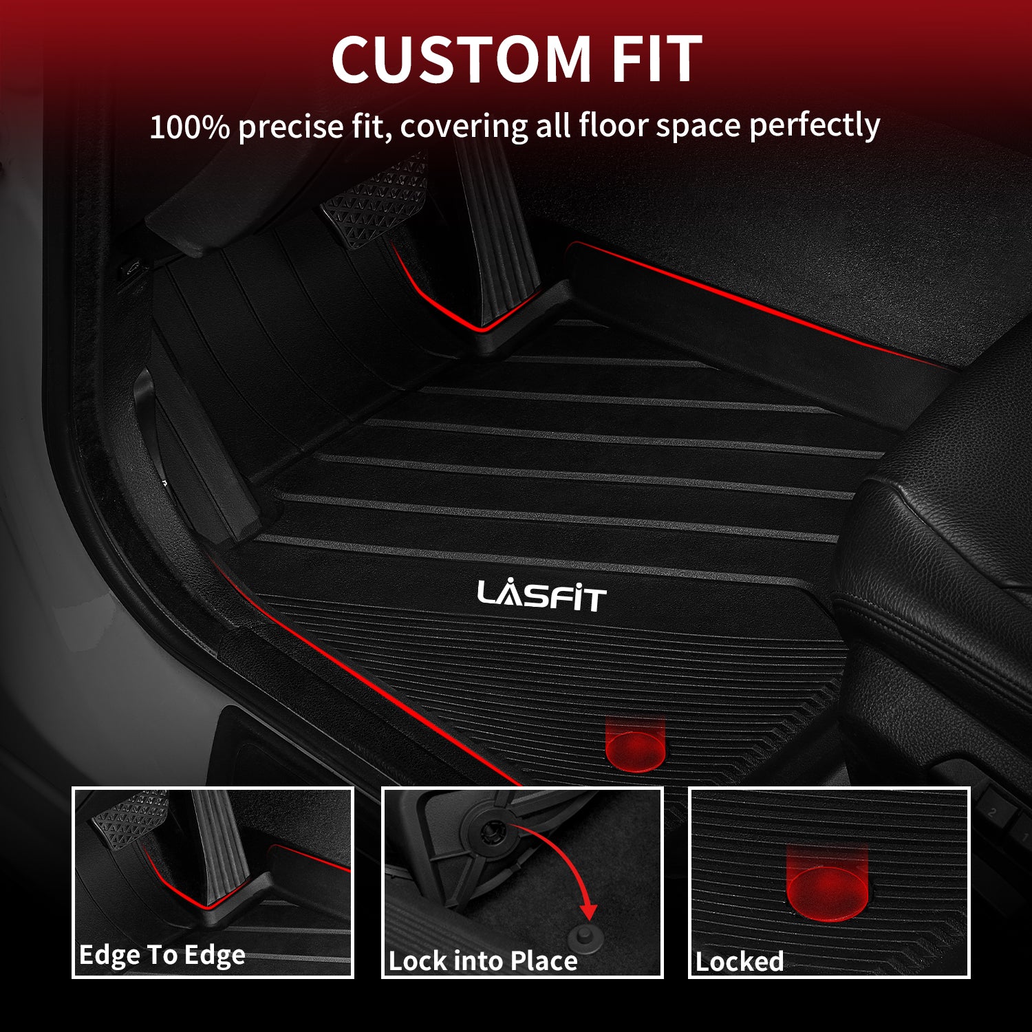 Fit for 2012-2018 BMW 3 Series Floor Mats, Fit sedan & RWD Only, Don't Fit XDrive or GT - Image 3