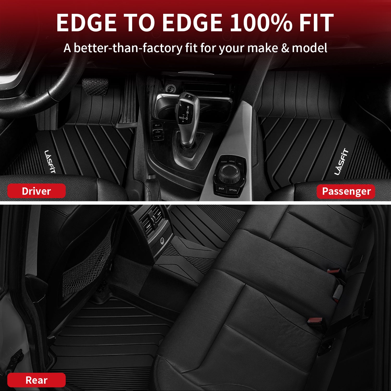 Fit for 2012-2018 BMW 3 Series Floor Mats, Fit sedan & RWD Only, Don't Fit XDrive or GT - Image 4