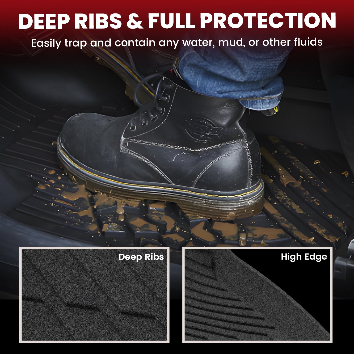 Fit for 2021–2026 Chevrolet Suburban Individual Floor Mats or Cargo Mats, Not Fit 9 Seats - Image 3