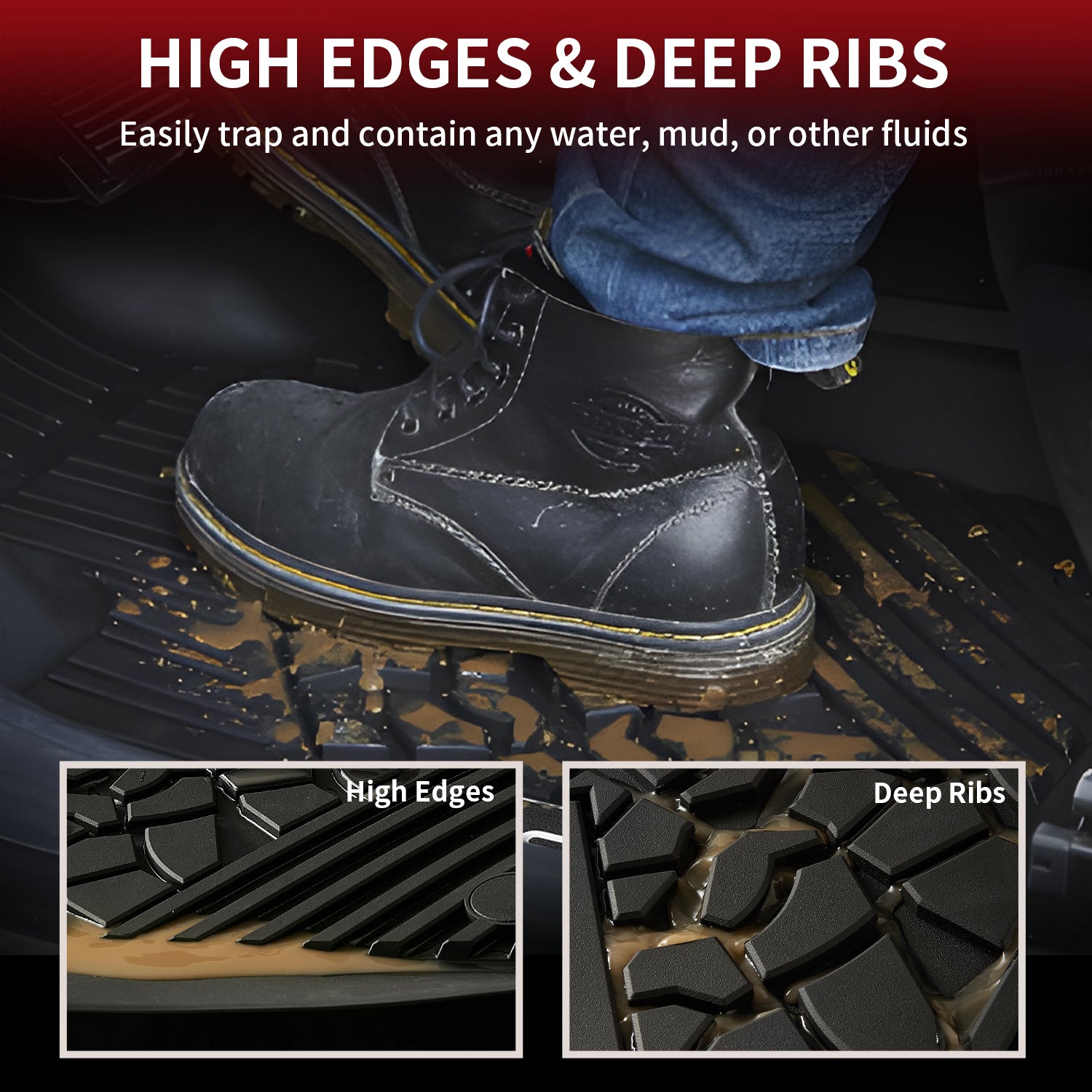 Fit for 2011-2015 Dodge Durango Floor Mats or Cargo & Seatback Mats - Image 5
