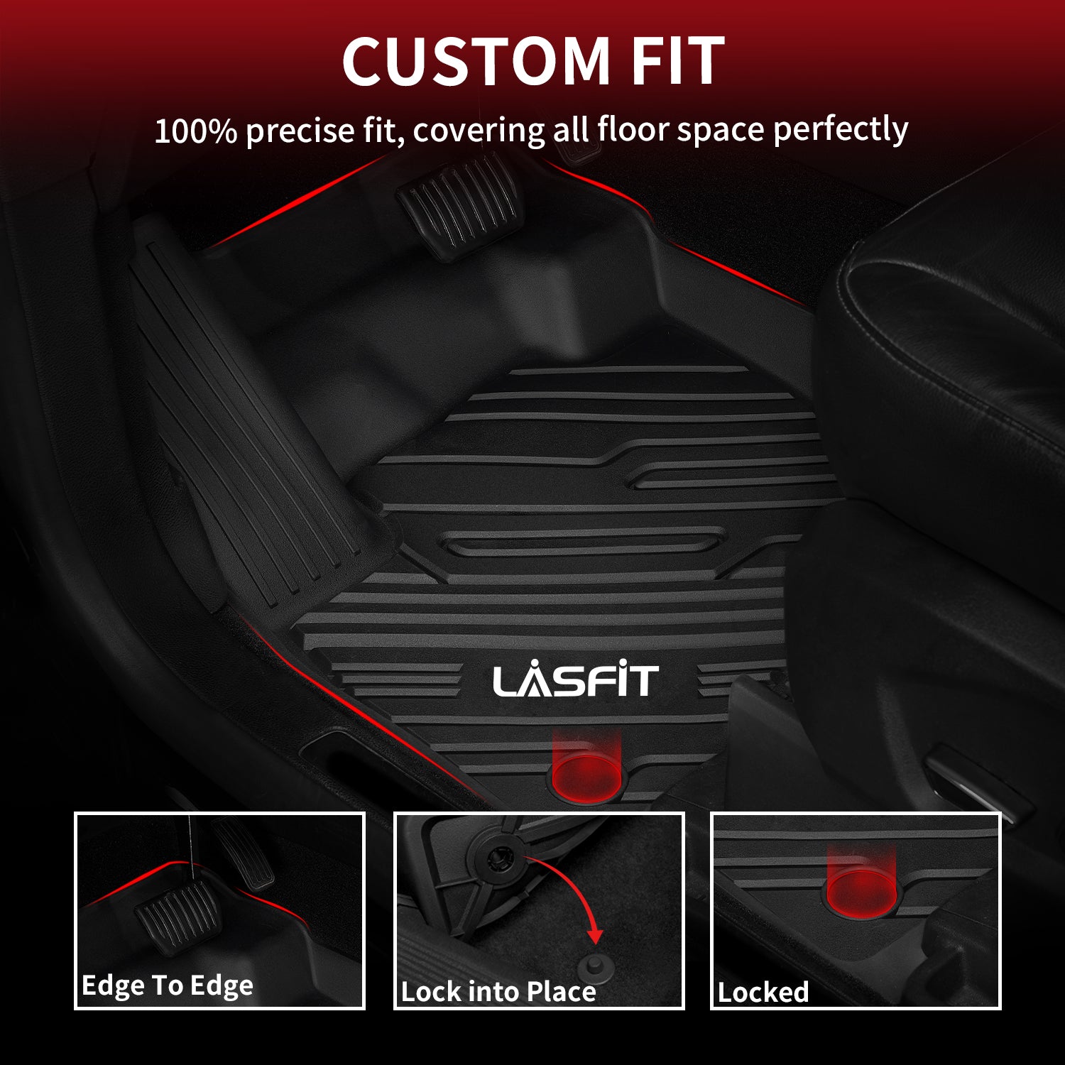 Fit for 2015-2024 Ford Edge & Edge ST Floor Mats or Seatback & Cargo Mats - Image 2