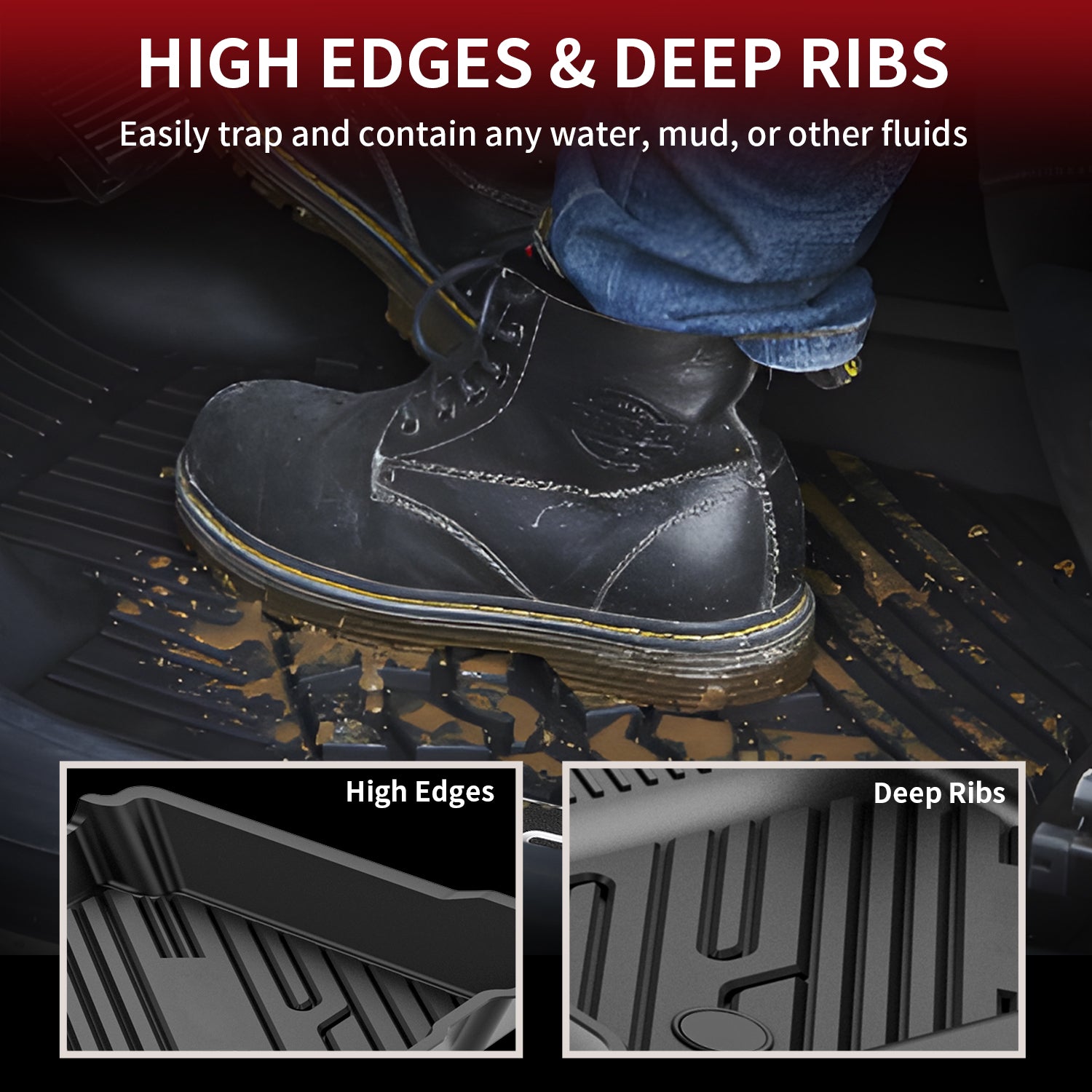 Fit for 2015-2024 Ford Edge & Edge ST Floor Mats or Seatback & Cargo Mats - Image 5
