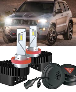 Fit for 2017-2022 Jeep Grand Cherokee Custom H11 LED Low Beam Bulbs with Dust Cover | Pro-DC Series