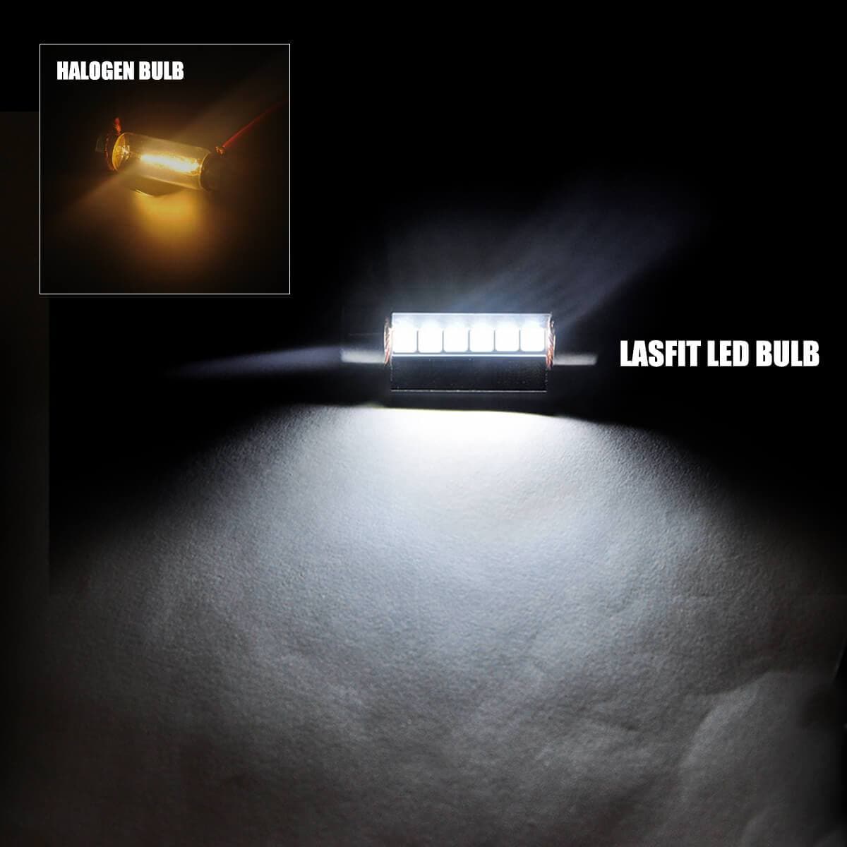 39MM DE3425 6461 LED Dome Map Courtesy Trunk Light Bulb, 2 Bulbs - Image 2
