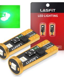 2825 194 168 T10 CANBUS Error Free LED Map Dome Trunk Side Marker Lights | Green, 2 Bulbs