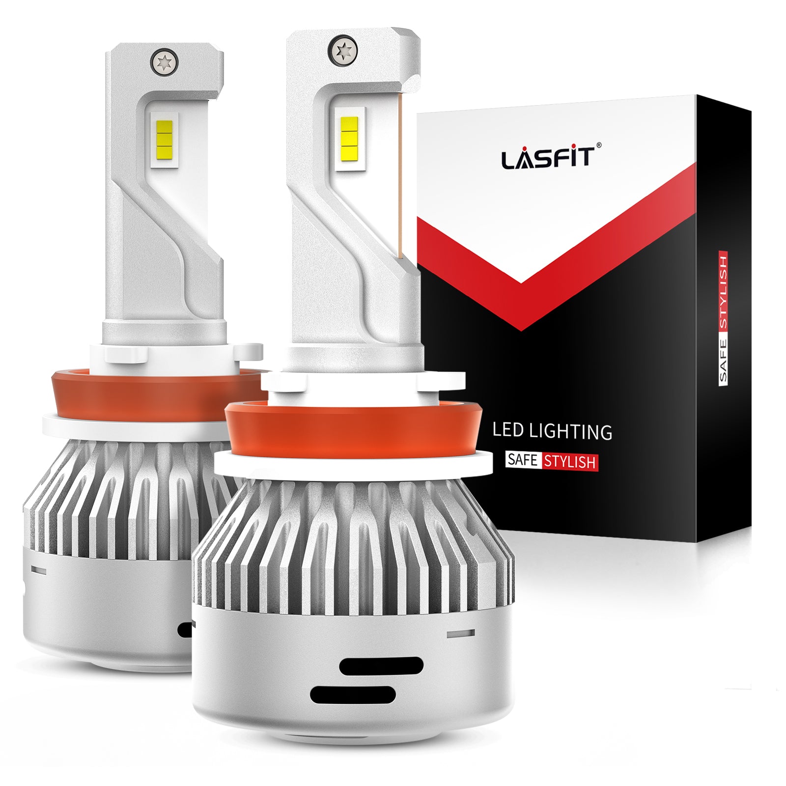 60W H11 H8 H9 LA Plus Series | 6,000LM 6000K LED Bulbs