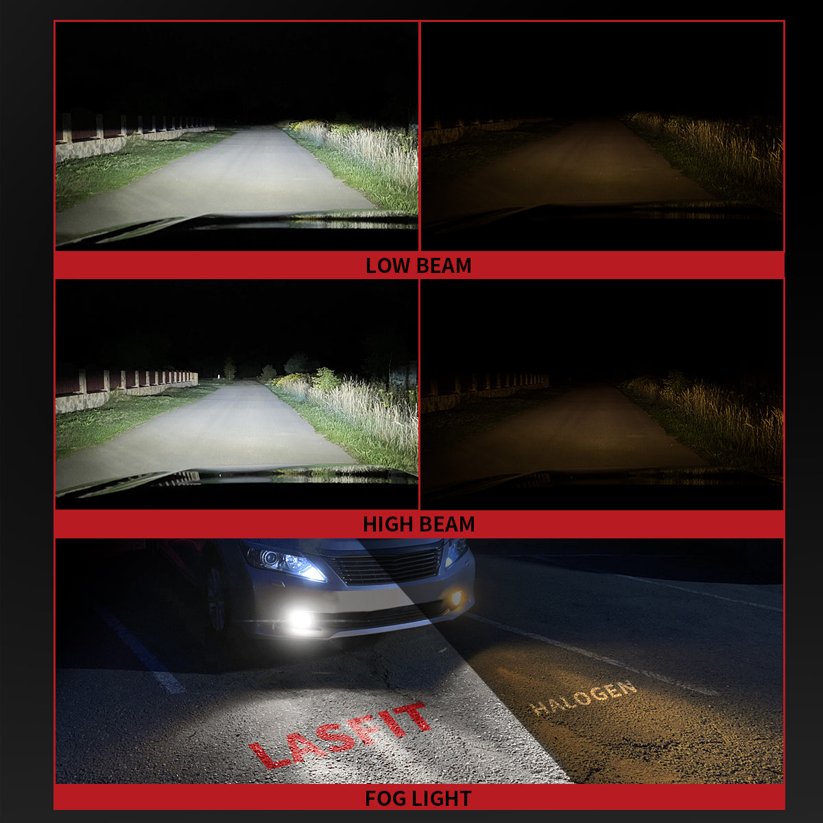 60W H1 LC Air Series | 6,000LM 6000K LED Bulbs - Image 2