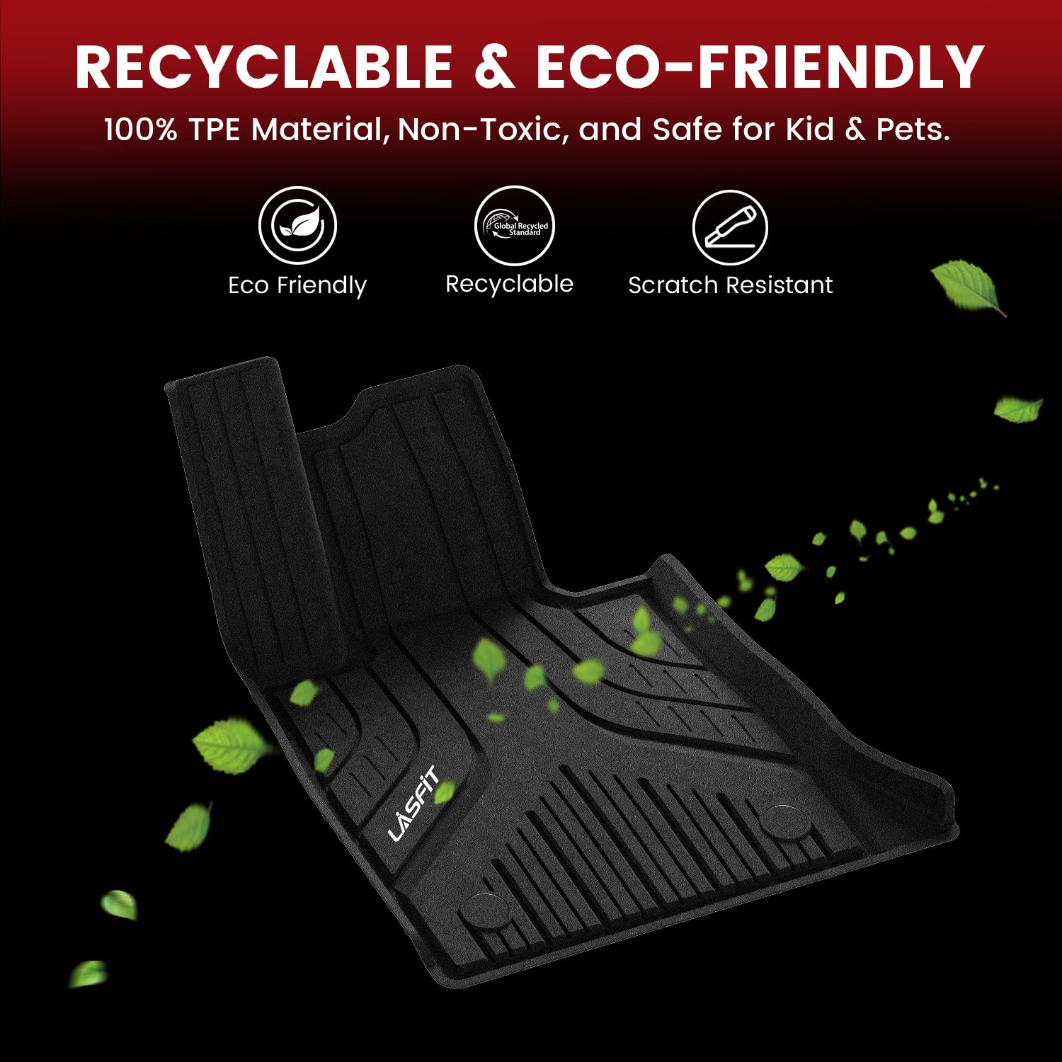 Fit for 2024-2026 BMW 5 Series G60 530i & 540i Floor Mats, Fit Gasoline Only - Image 4