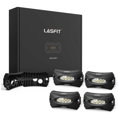 Lasfit Off-Road Switchback LED Rock Lights Kit White & Amber