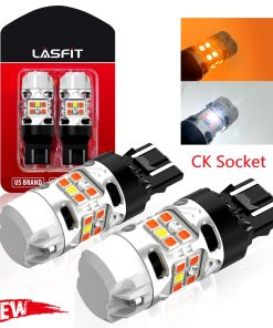 7443 7444 LED Front Turn Signal Bulbs CanBus-Ready Switchback CK Socket | T3 Series