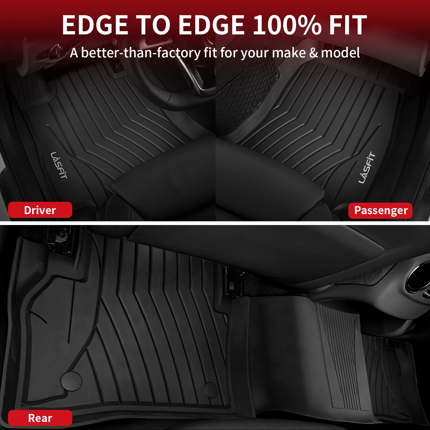 Fit for 2017-2023 Mercedes-Benz E-Class Floor Mats, Fit Sedan & Wagon ONLY, Don't fit Coupe & Cabriolet - Image 4