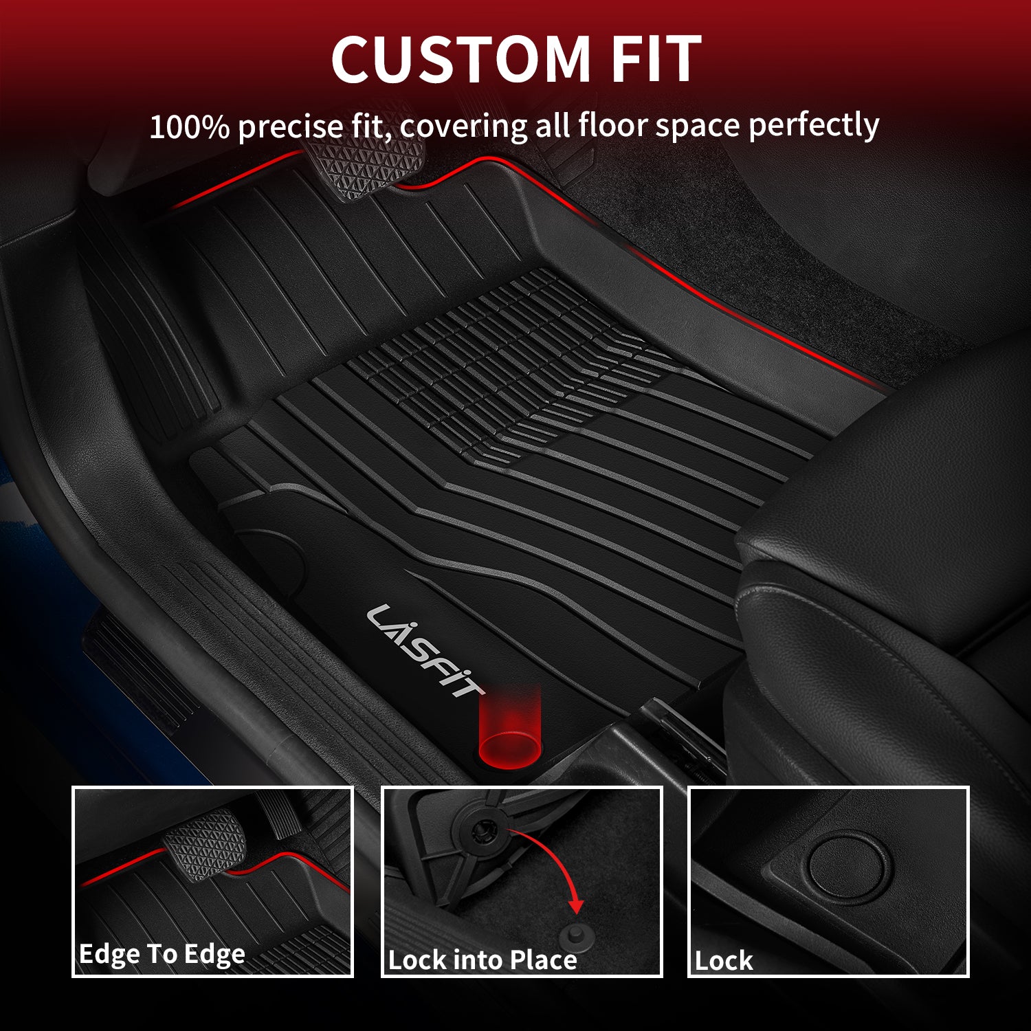 Fit for 2020-2026 Mercedes Benz GLB Custom Floor Mats TPE Material 1st & 2nd Row - Image 2