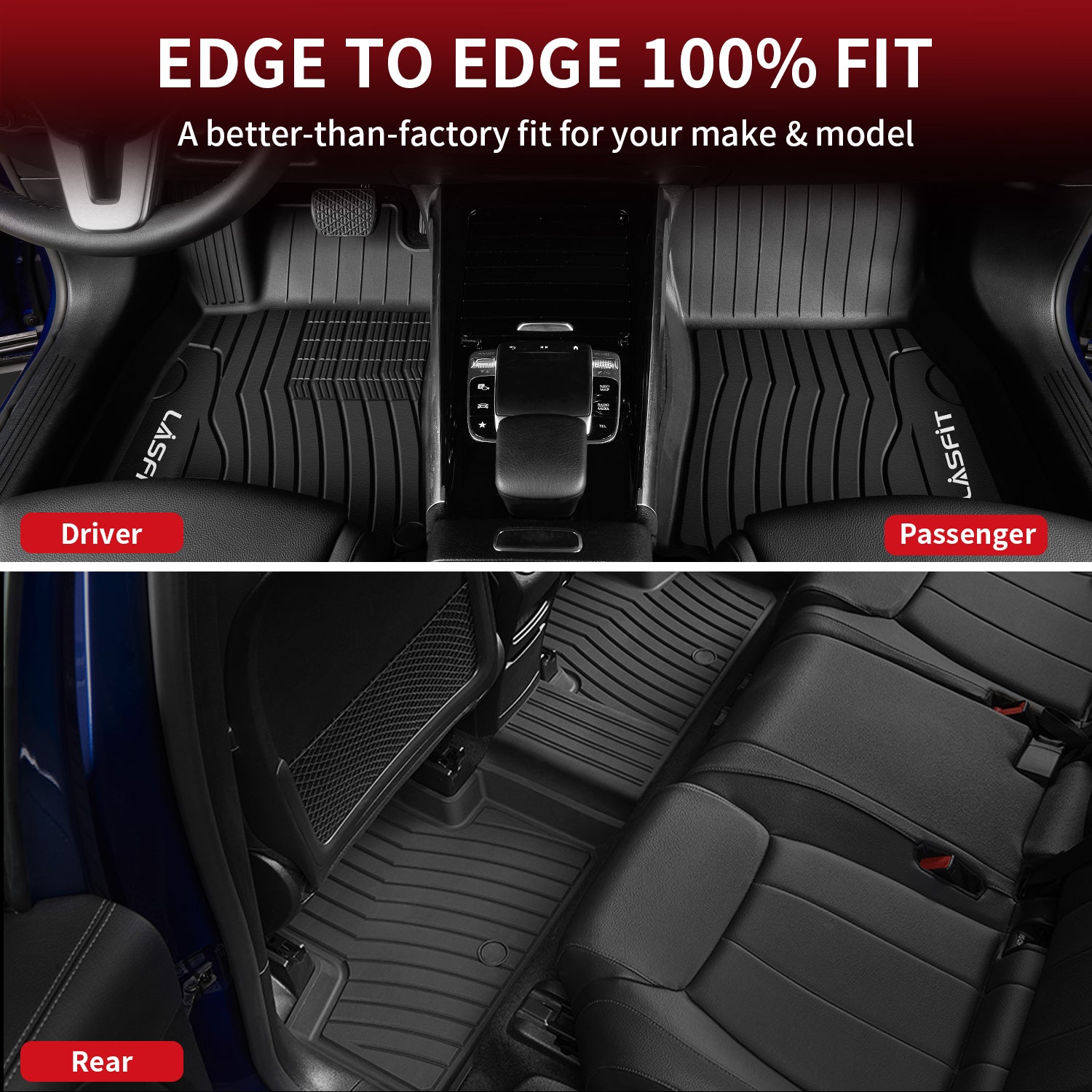 Fit for 2020-2026 Mercedes Benz GLB Custom Floor Mats TPE Material 1st & 2nd Row - Image 4