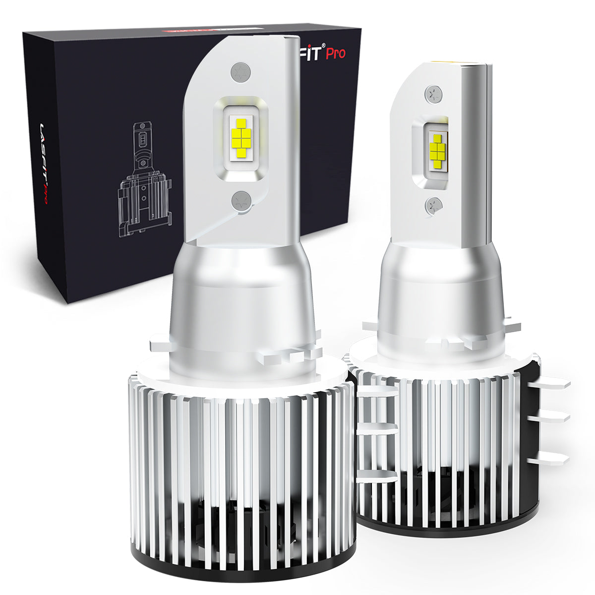60W H15 Pro Series | 6,000LM 6000K LED Bulbs