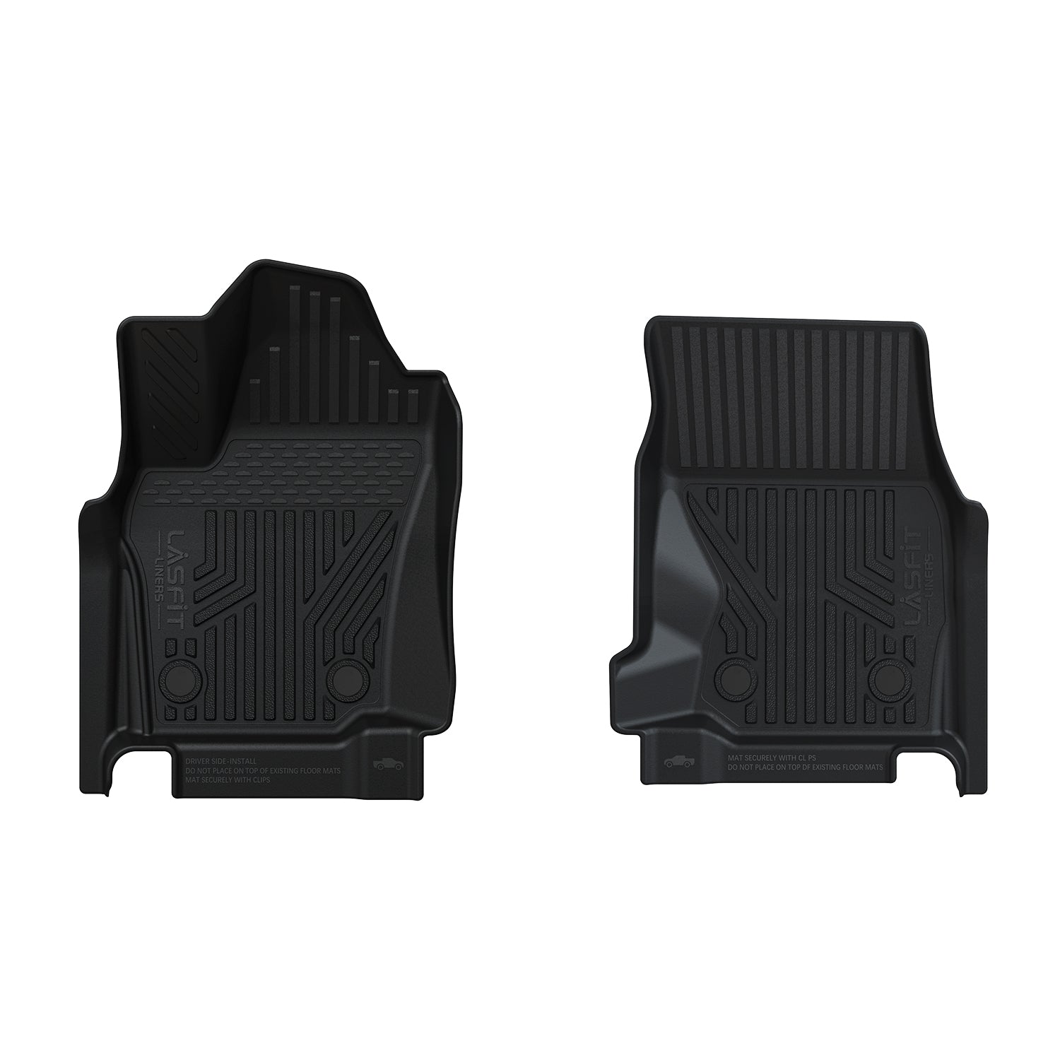 Fit for 2024-2026 Toyota Tacoma 1st Row Floor Mats, Fit Auto Transmission Only