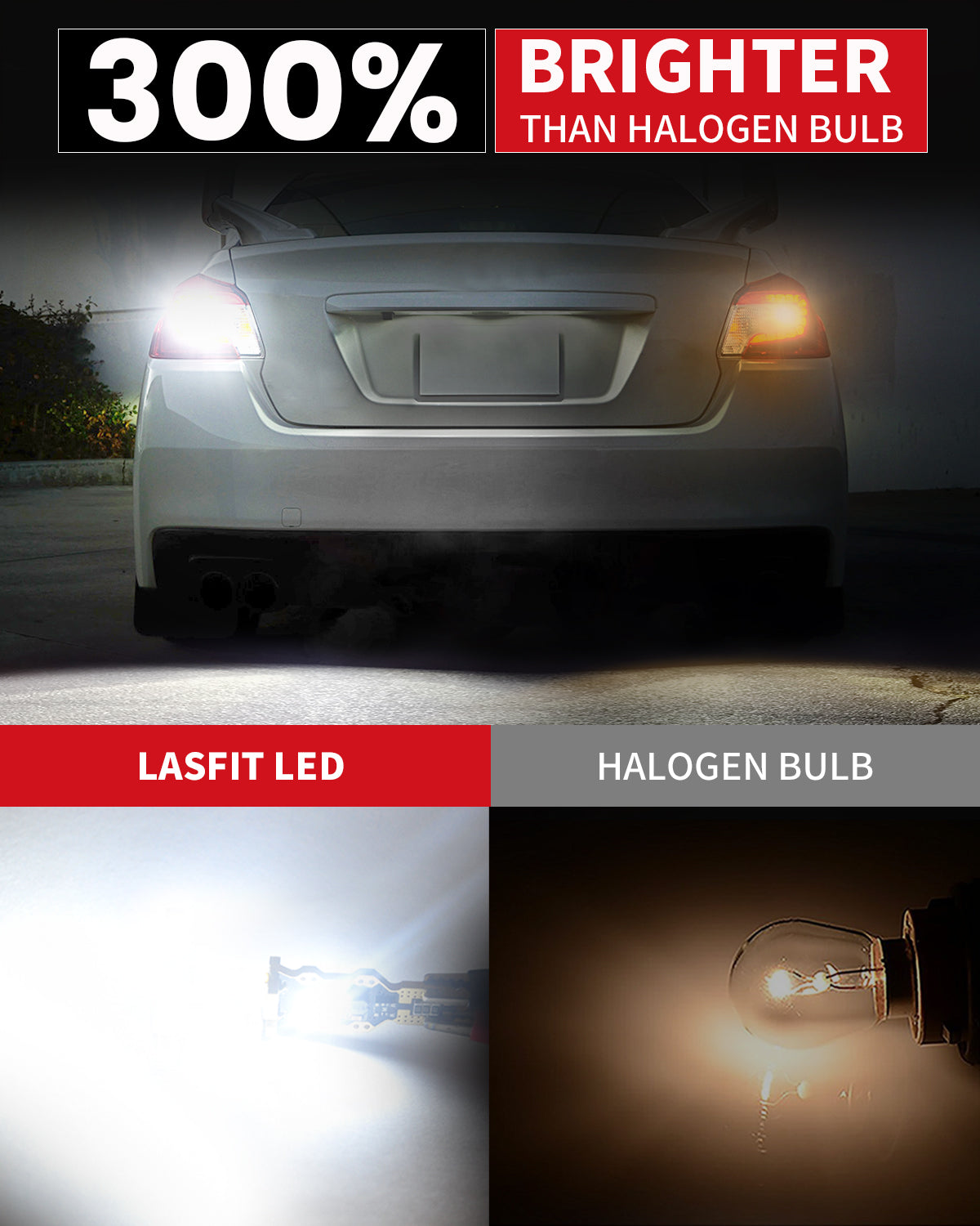 921 912 T15 W16W LED Reverse Backup Trunk Cargo Light Bulbs, 2 Bulbs - Image 2