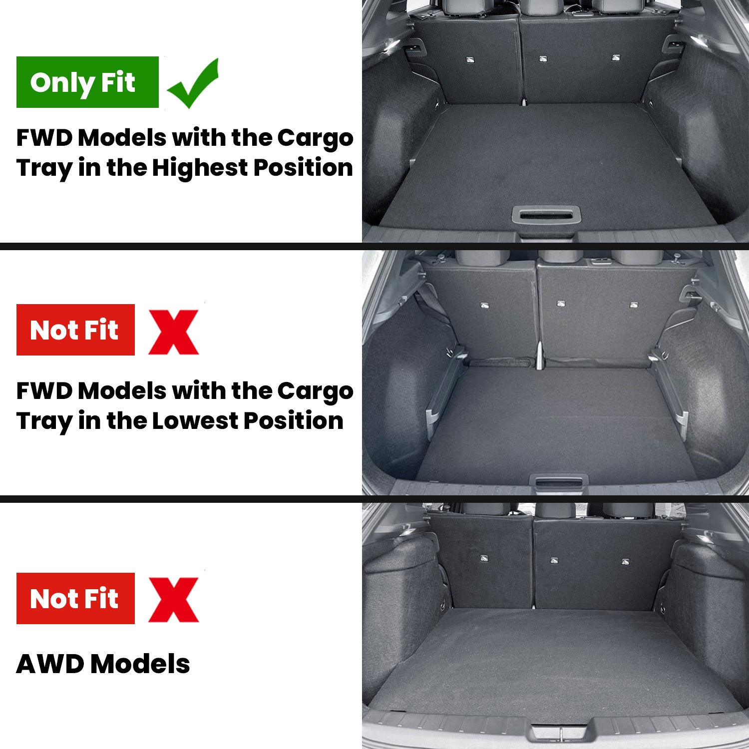 Fit for 2025-2026 Nissan Kicks Floor Mats or Seatback Mat & Cargo Mat, Not Fit 2025 Kicks Play - Image 2