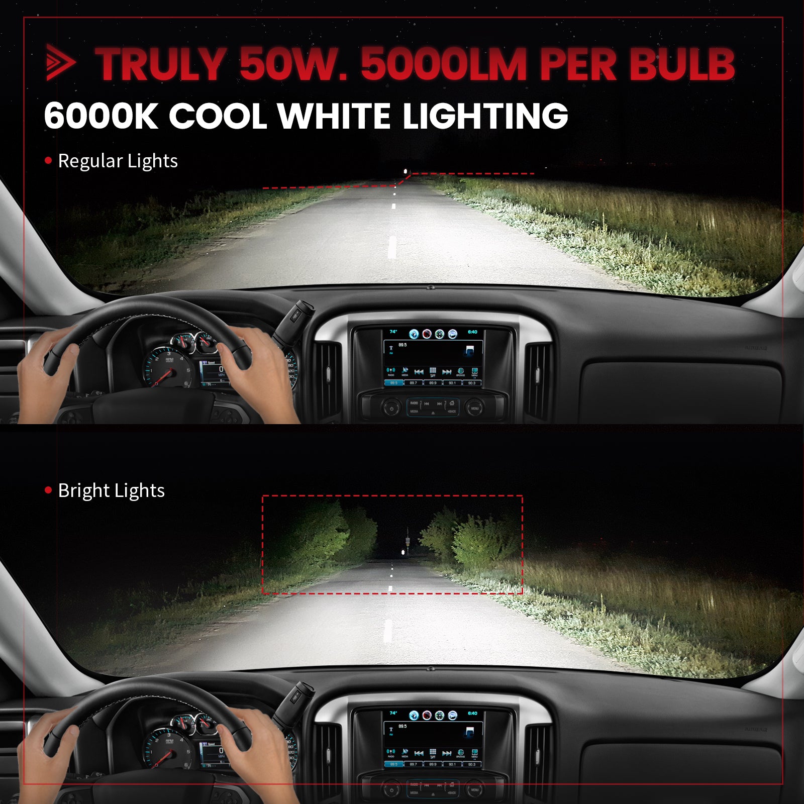 Fit for 2016-2018 Chevrolet Silverado 1500 Custom D5S HID to LED Conversion Bulbs | Pro-DC Series - Image 5