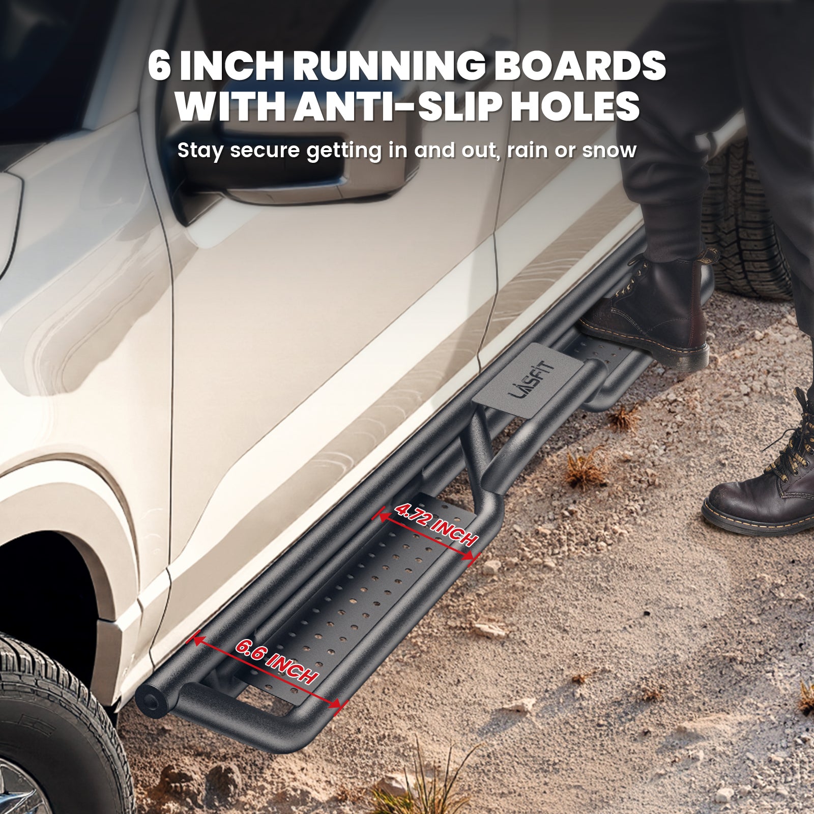 Fit for 2017-2026 Ford F-250 F-350 Running Boards Side Steps, Fit Crew Cab ONLY - Image 3