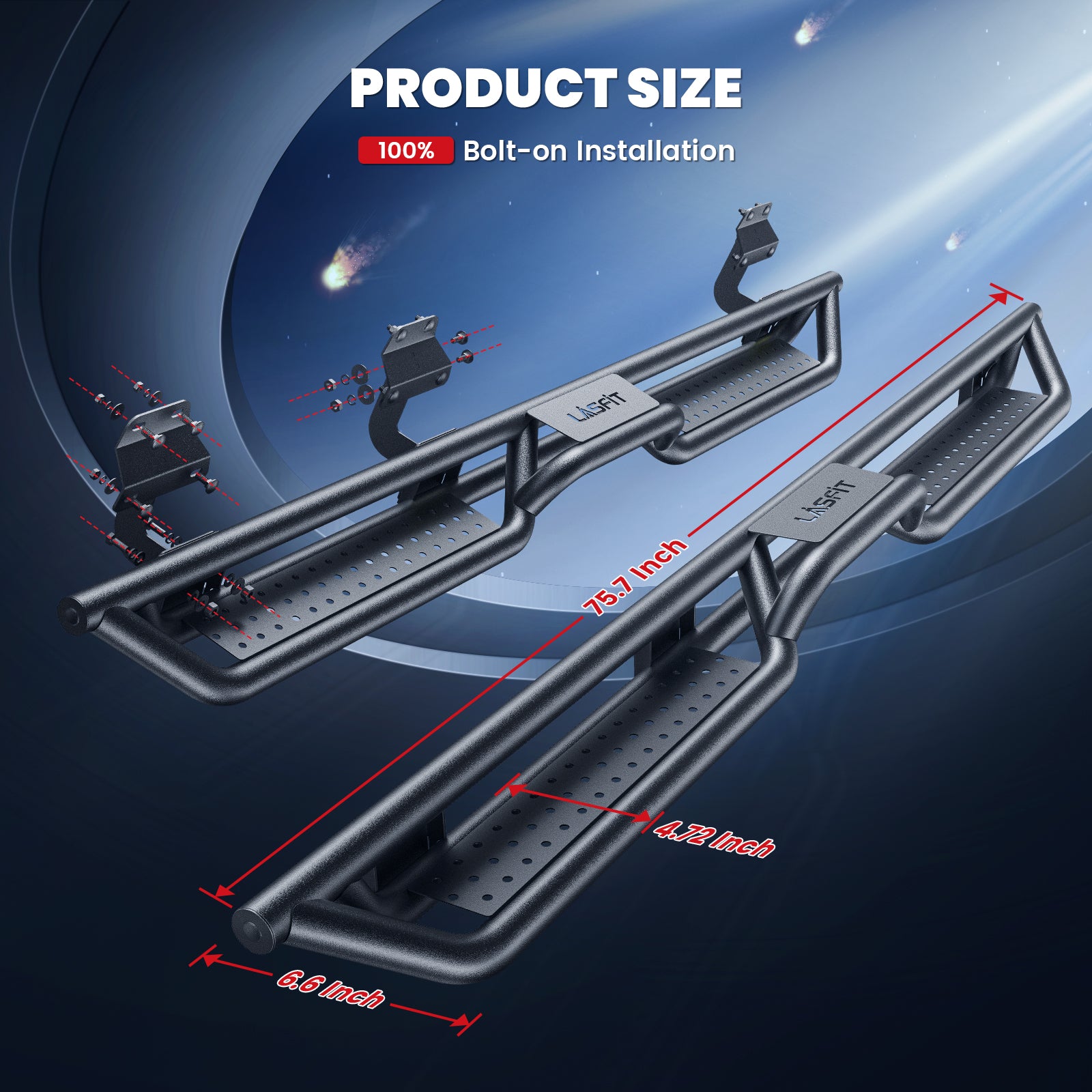 Fit for 2017-2026 Ford F-250 F-350 Running Boards Side Steps, Fit Crew Cab ONLY - Image 5
