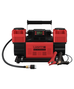 LASFIT X4 Off-Road Air Compressor, Dual-Cylinder 12V Tire Inflator with Auto-Stop for 4x4 Vehicles, Trucks, and RVs