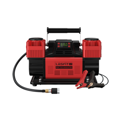 LASFIT X4 Off-Road Air Compressor, Dual-Cylinder 12V Tire Inflator with Auto-Stop for 4x4 Vehicles, Trucks, and RVs
