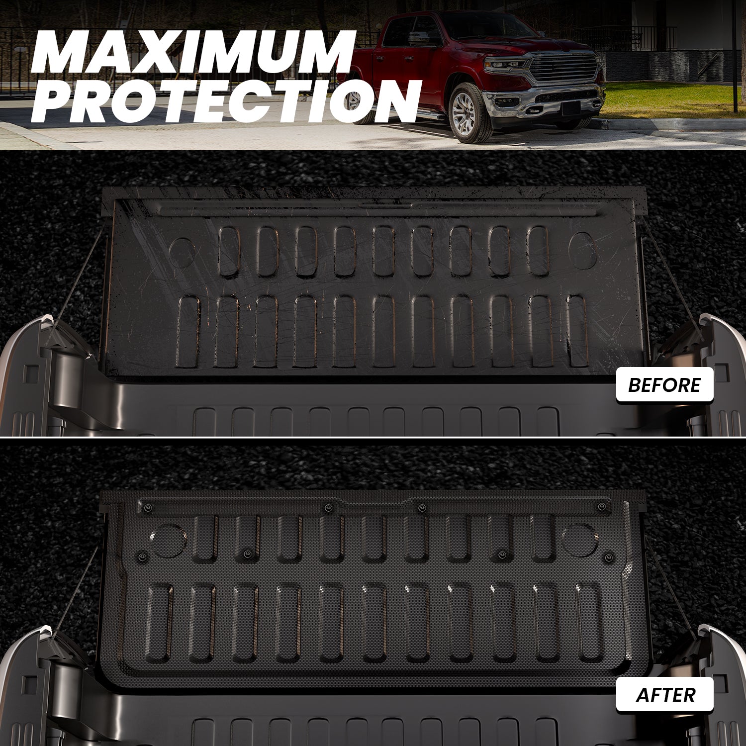 Fit for 2019-2026 Ram 1500 Truck Tailgate Mat - Image 4