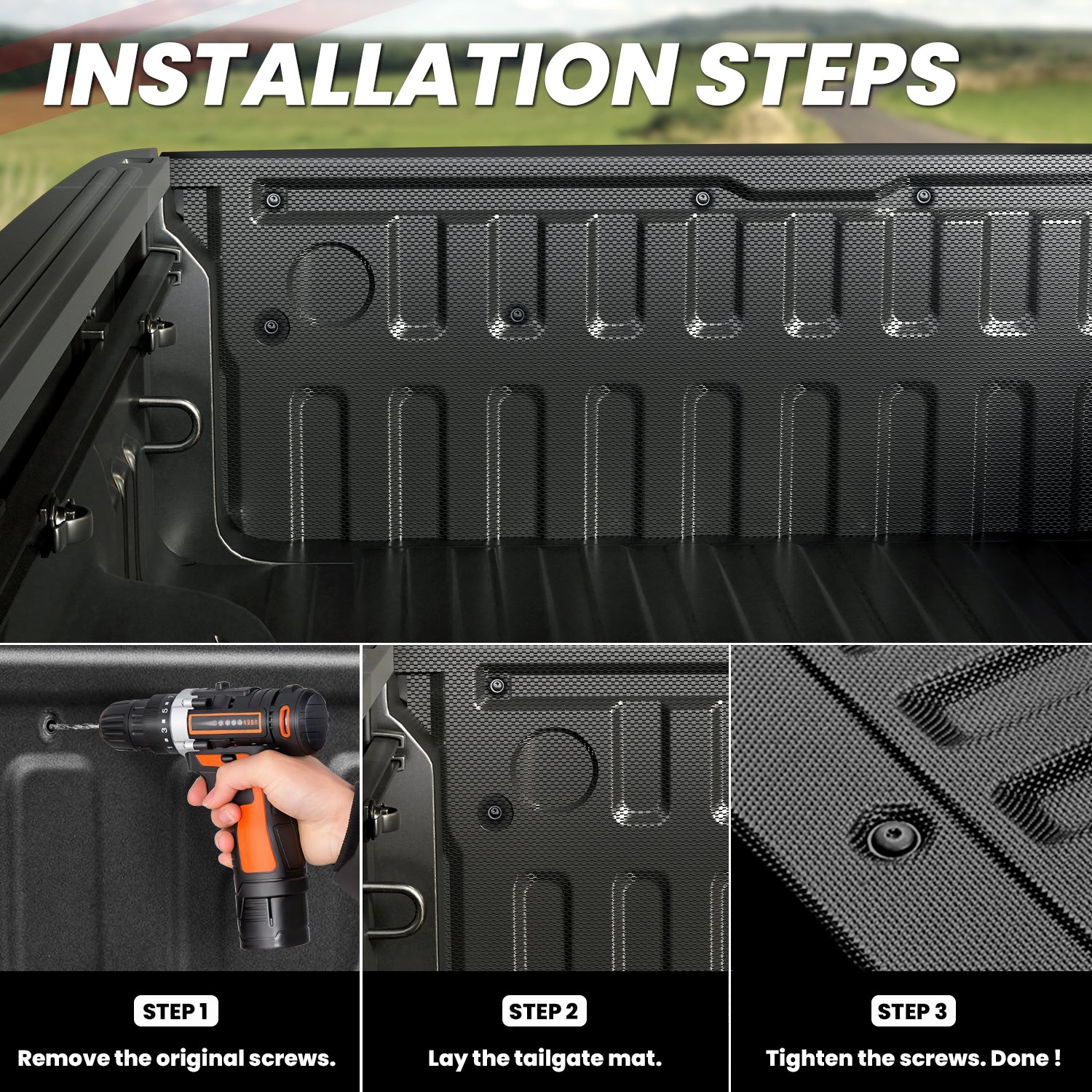 Fit for 2019-2026 Ram 1500 Truck Tailgate Mat - Image 5