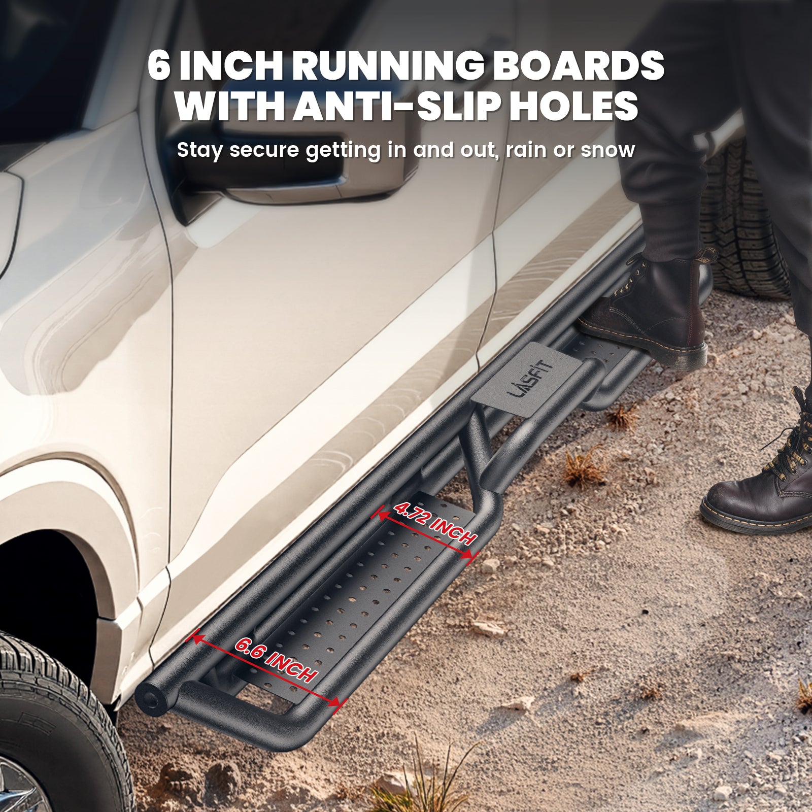 Fit for 2010-2026 Ram 2500 3500 Running Boards Side Steps, Fit Crew Cab ONLY - Image 3