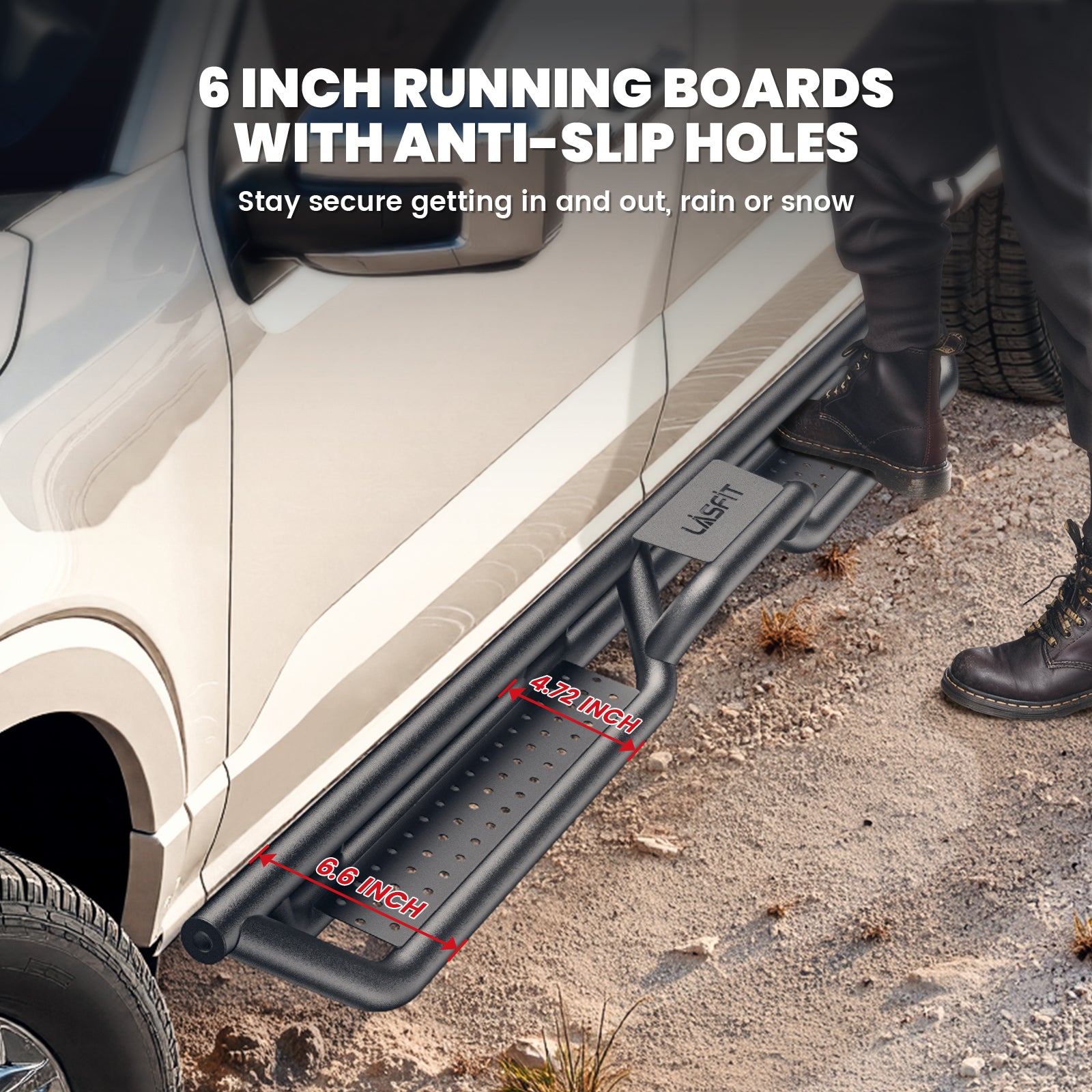Fit for 2019-2026 Ram 1500 Running Boards Side Steps, Fit Crew Cab ONLY - Image 3
