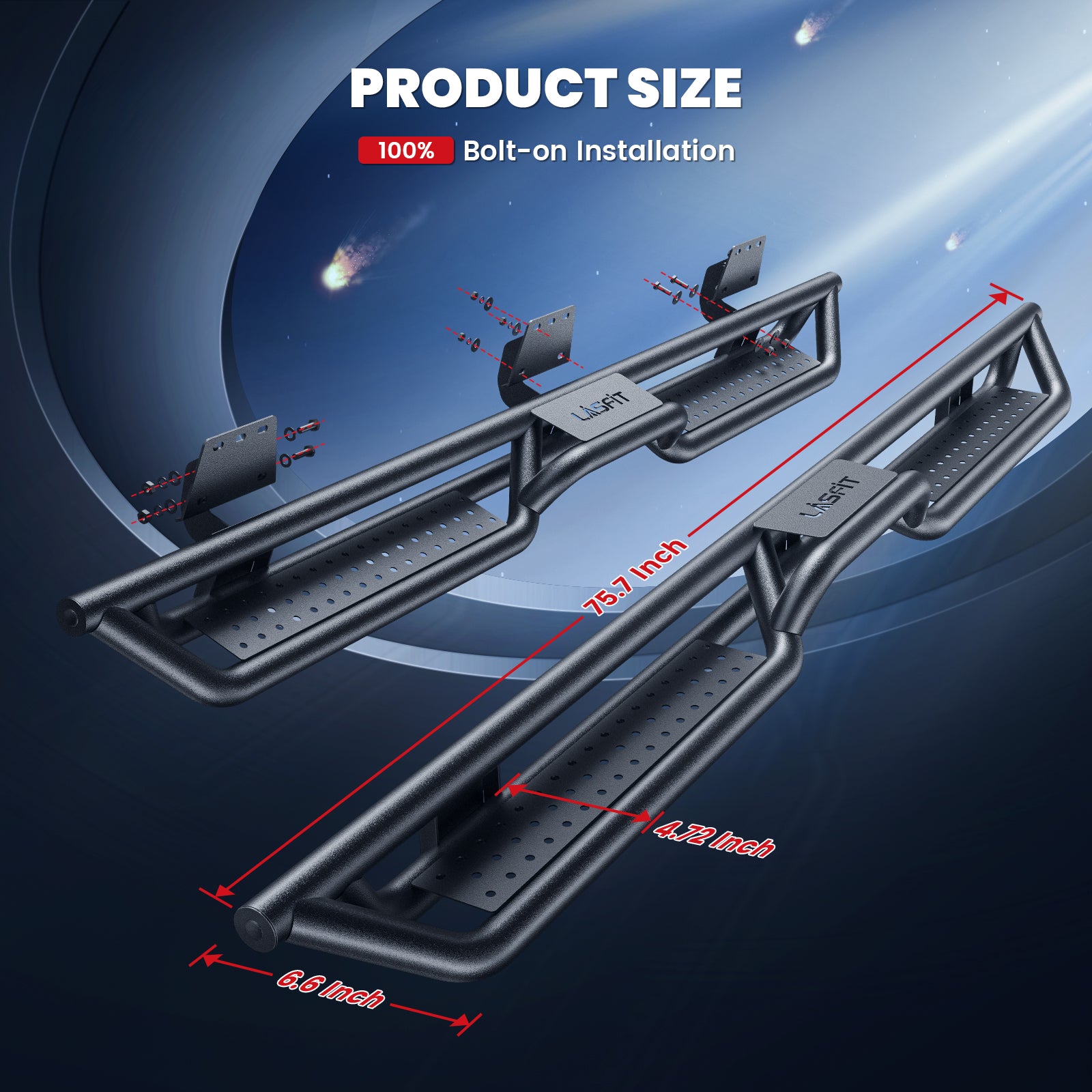 Fit for 2019-2026 Ram 1500 Running Boards Side Steps, Fit Crew Cab ONLY - Image 5
