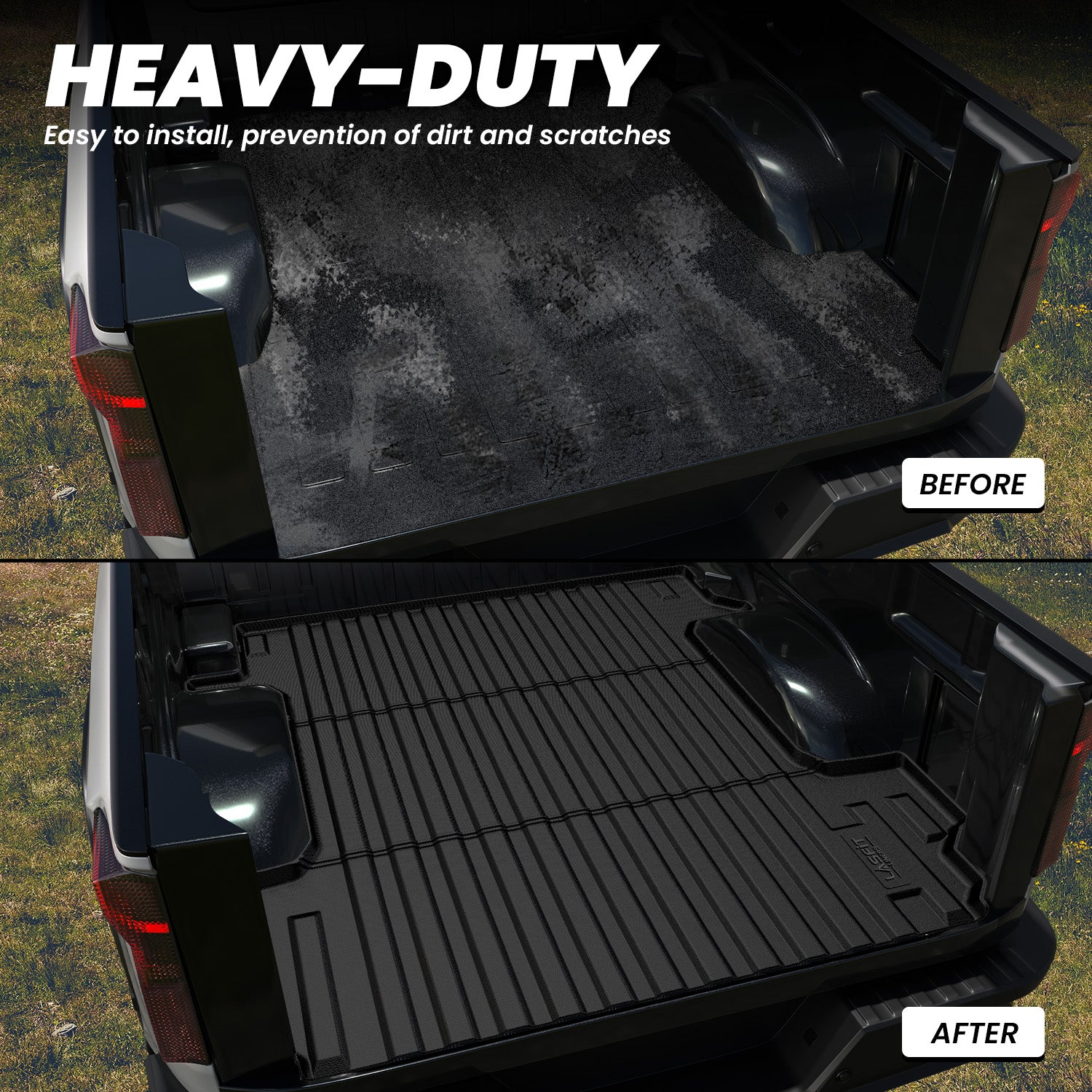 Fit for 2019-2026 Chevrolet Silverado 1500 Truck Bed Mat or Tailgate Mat, Not for 2019 Silverado LD - Image 5